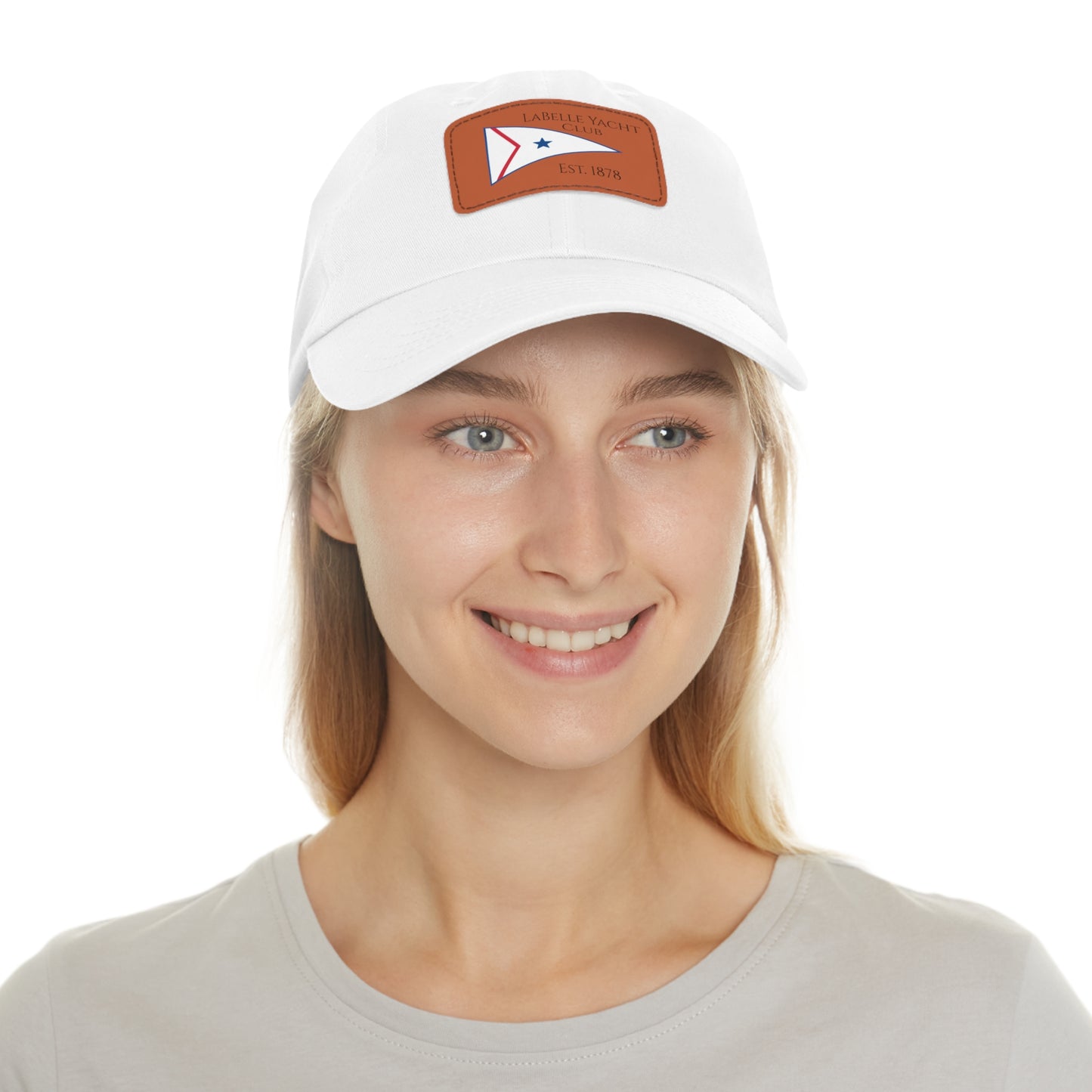 LaBelle Yacht Club Embroidered Hat with Leather Patch