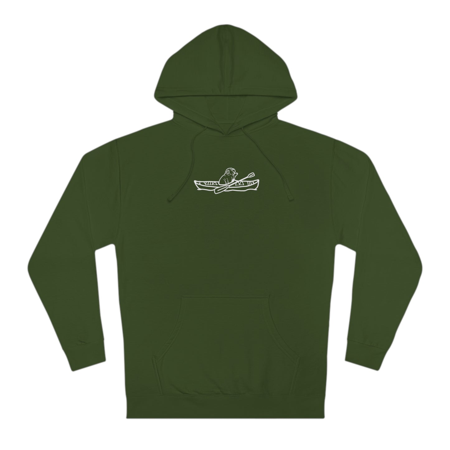 Kayak Dog - English Bulldog Basic - Unisex Hooded Sweatshirt ITC