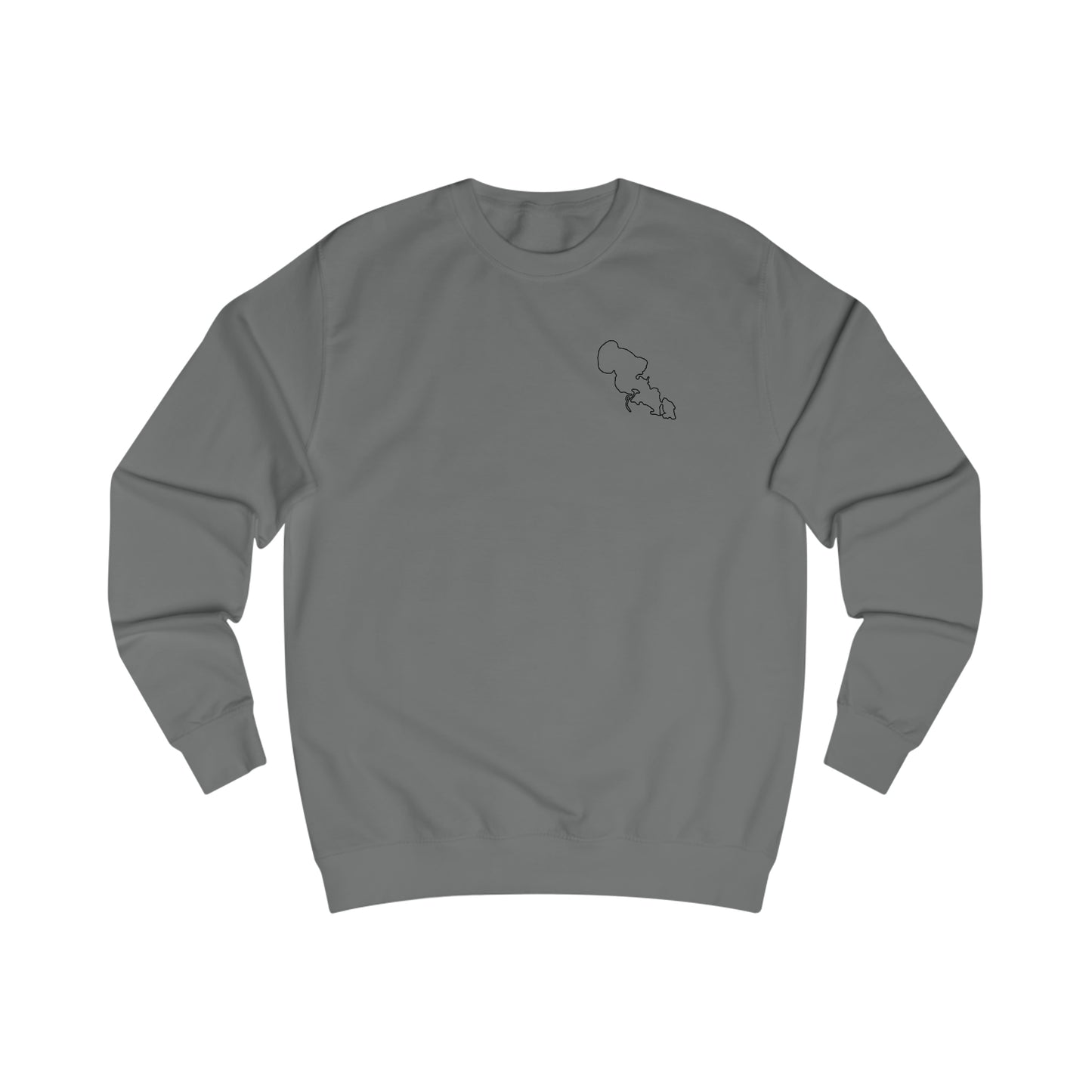 Fishing Off Dock - Lac LaBelle Men's Crewneck