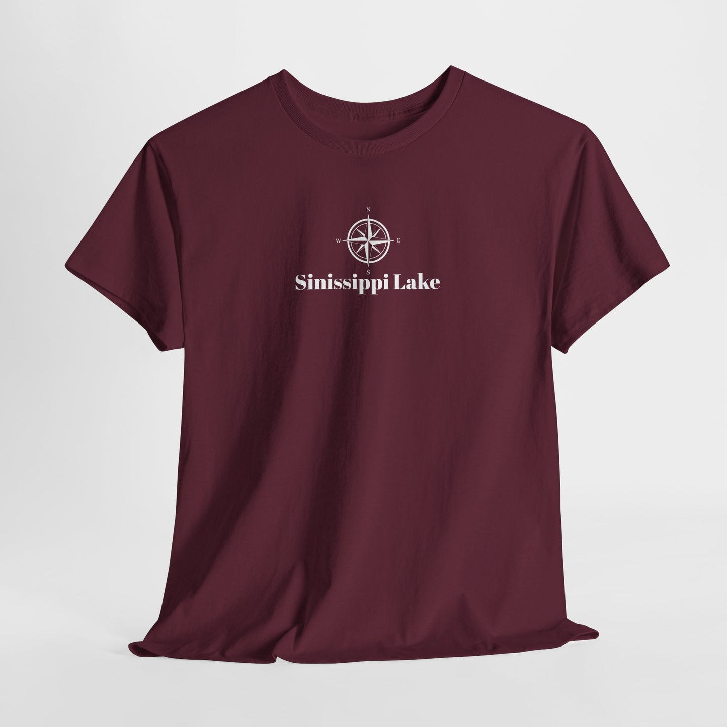 Sinissippi Lake Compass Rose Unisex Heavy Cotton Tee