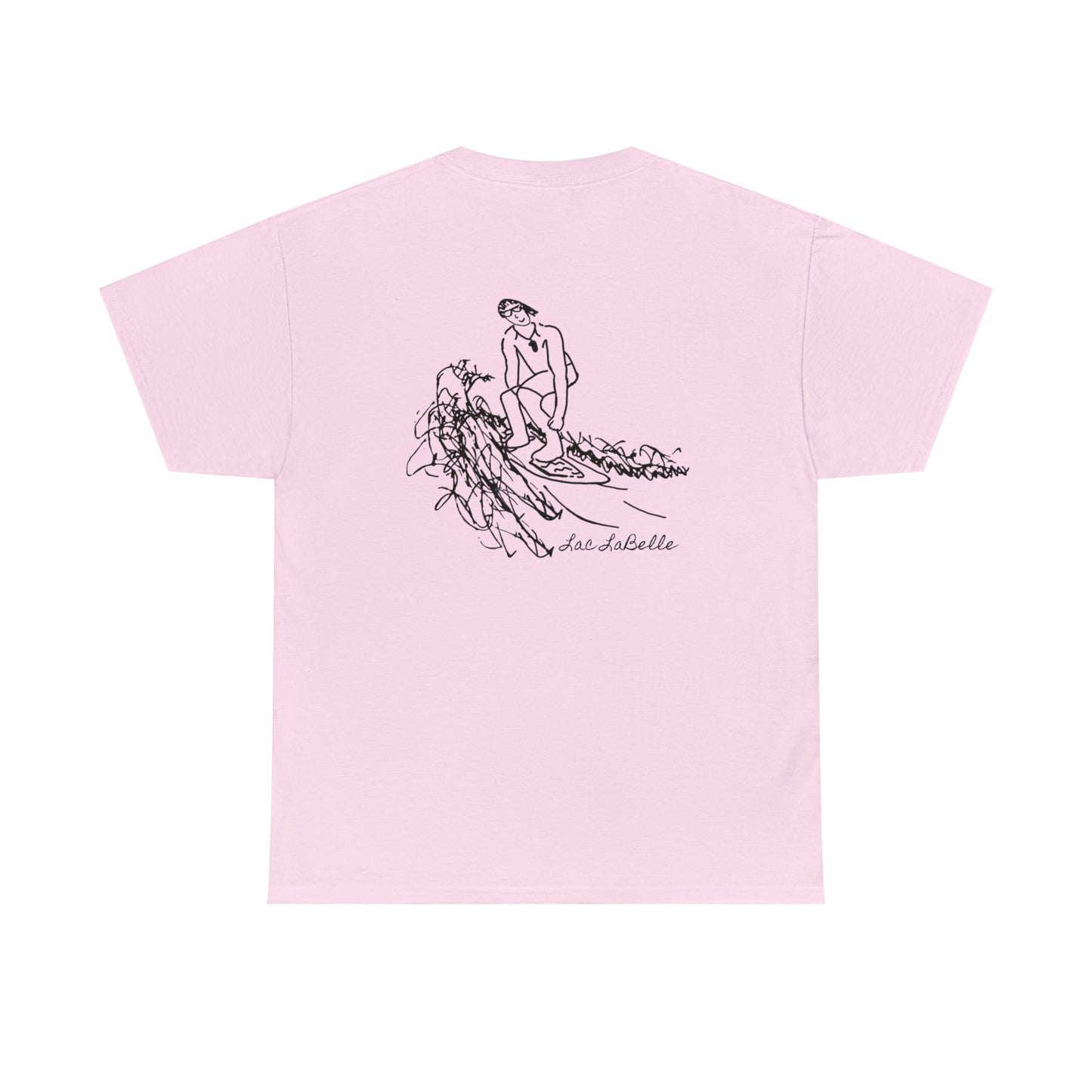 Surf Sketch -Lac LaBelle Unisex Heavyweight Short Sleeve Tee