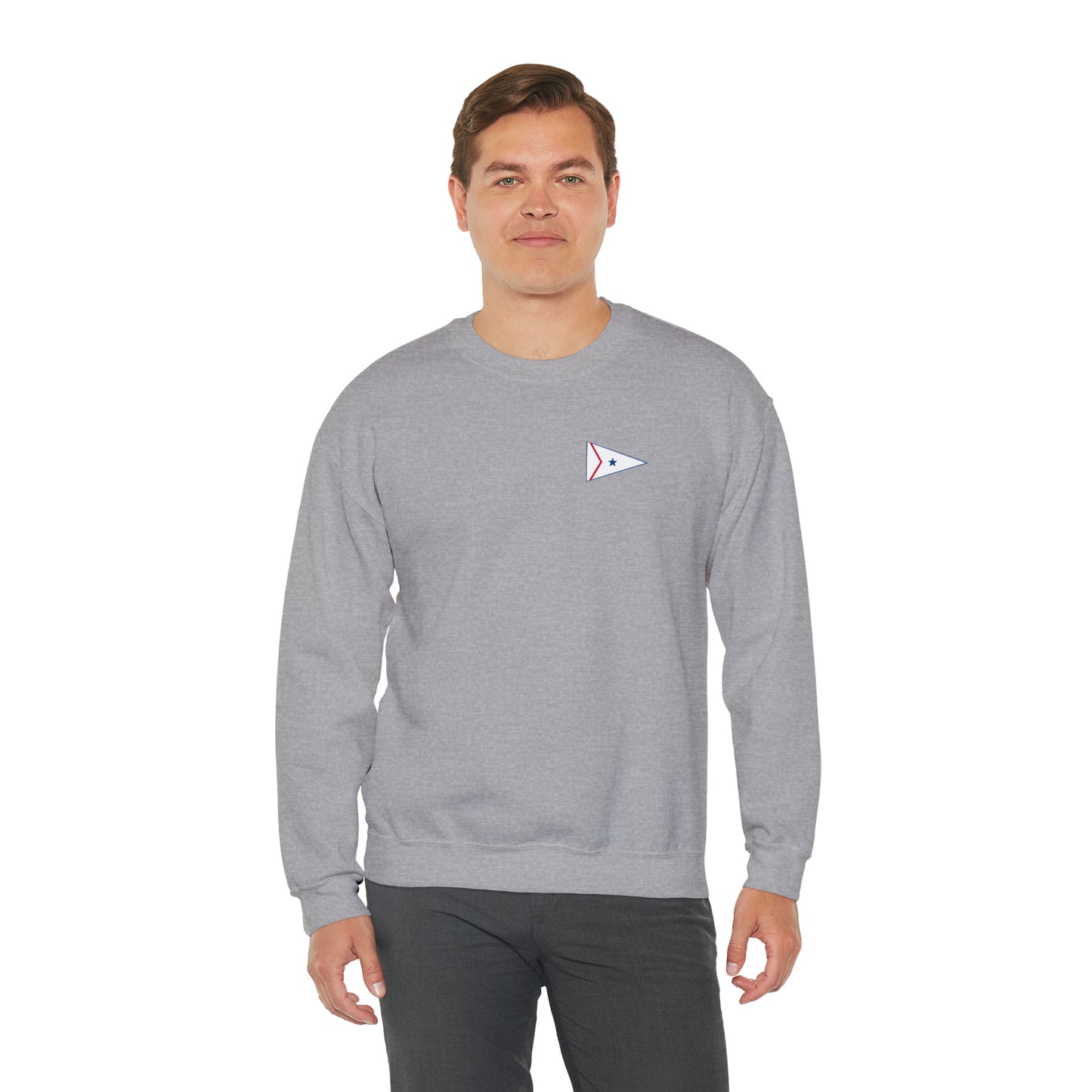 LaBelle Yacht Club Patch Plain Unisex Crewneck Sweatshirt Heavy Blend™