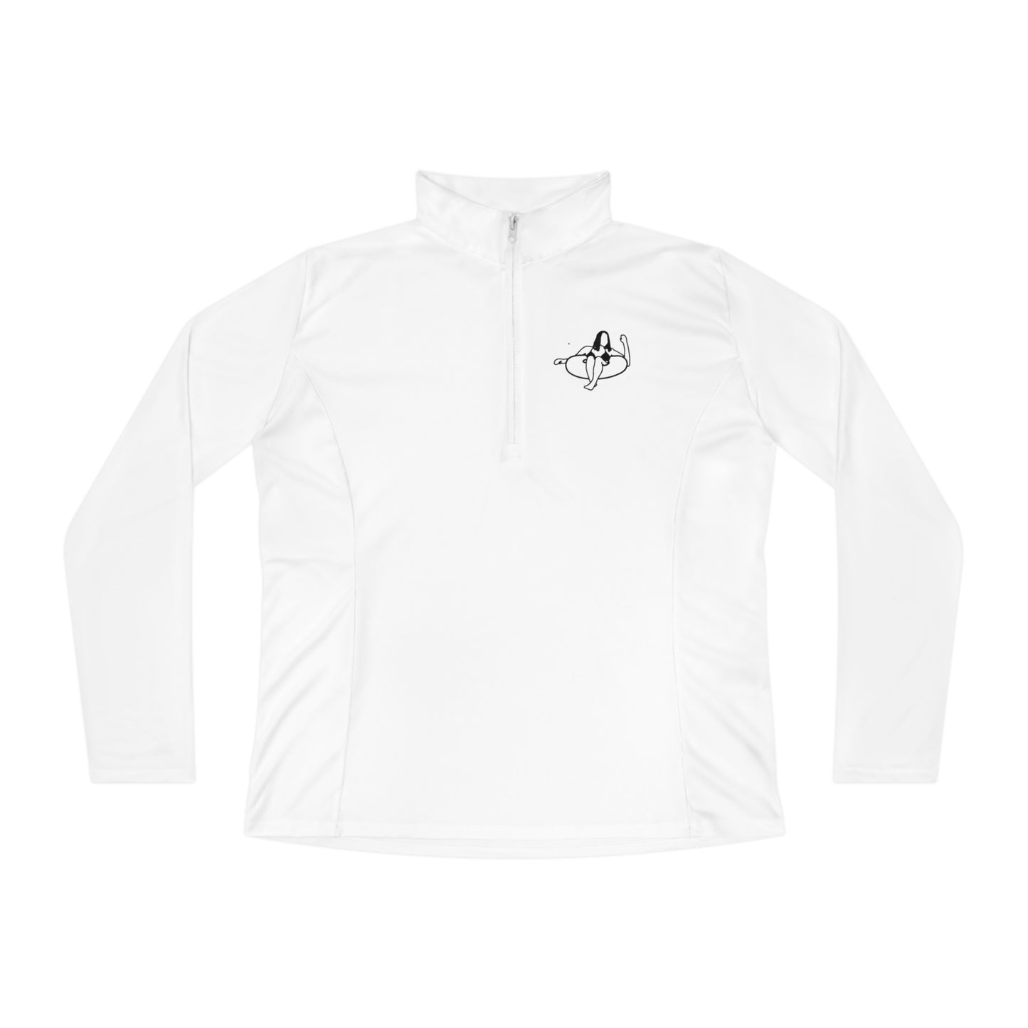 Women's Quarter-Zip Pullover - inner tube girl