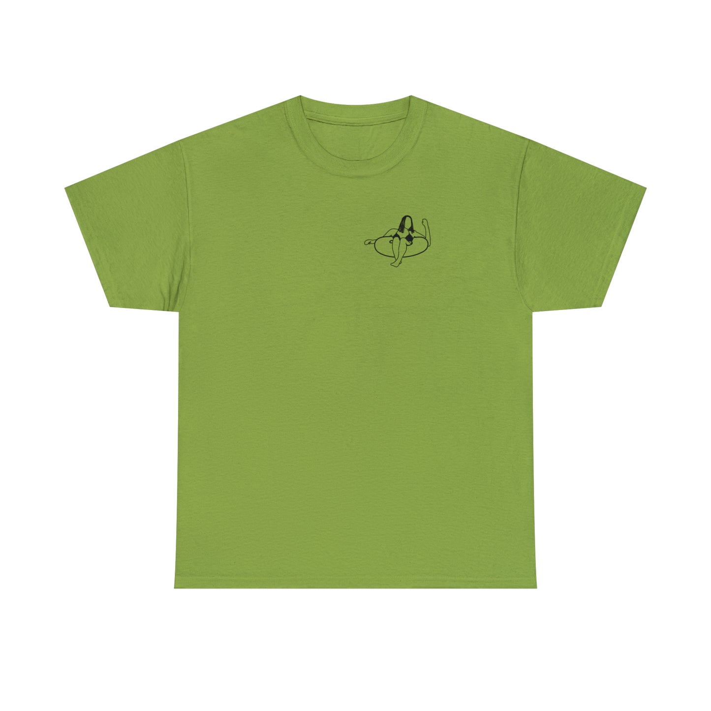Okauchee Lake, Inner Tube Girl - Unisex Heavy Tee Shirt