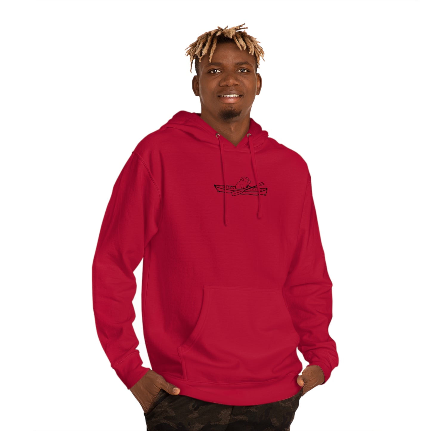 Kayak Dog - English Bulldog Basic - Unisex Hooded Sweatshirt ITC