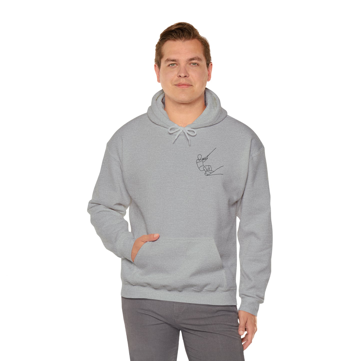 Wakeboard Patch, Standup Jetski Peace - Okauchee Lake Unisex Heavyweight Hoodie