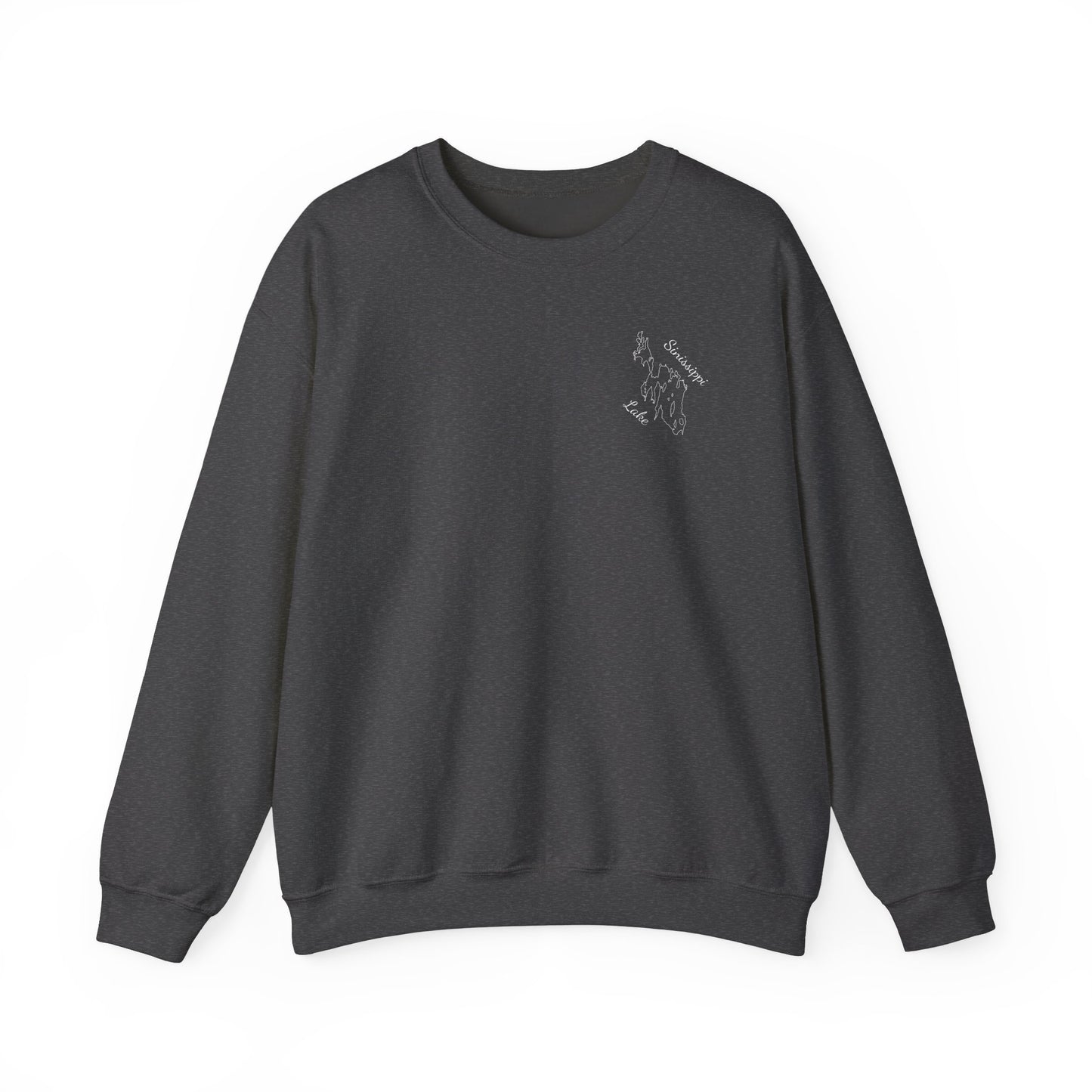 Paddle Board Girl - Sinissippi Lake Unisex Heavy Blend™ Crewneck Sweatshirt