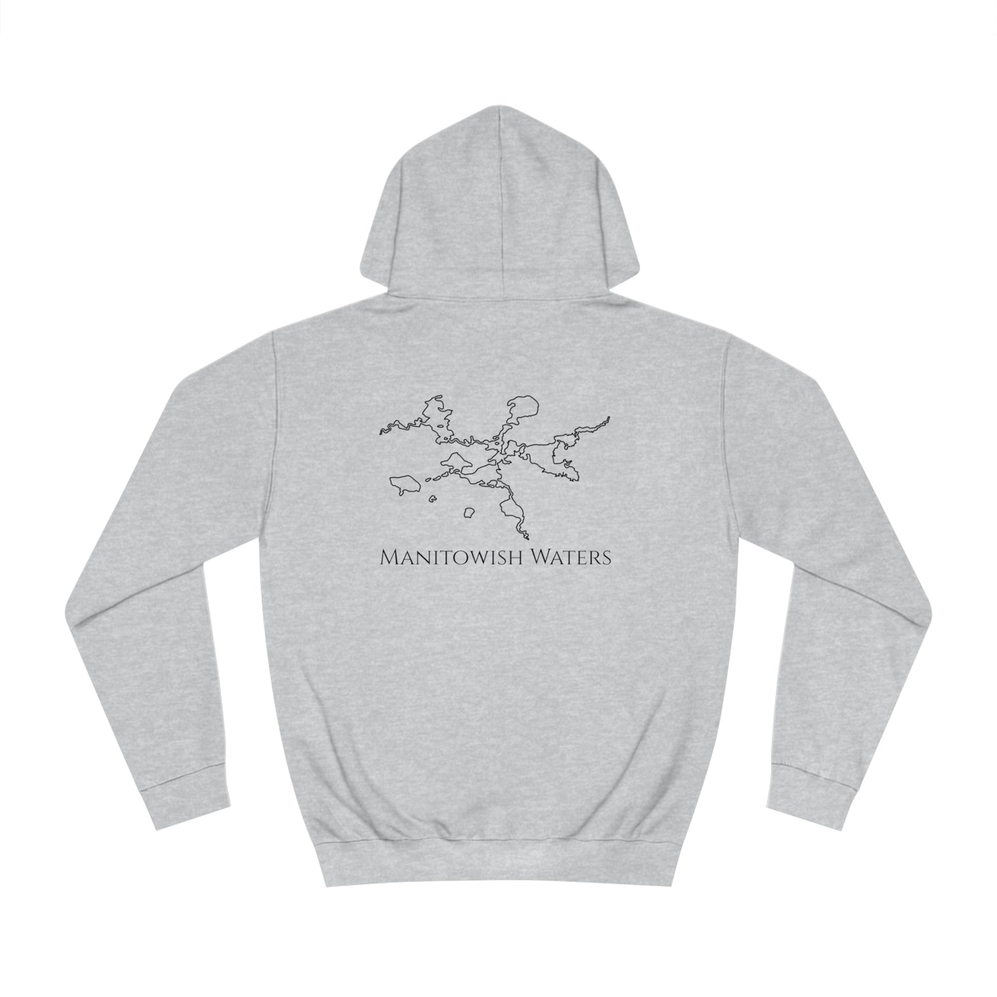 Manitowish Waters Trolling Motor Fishing Patch - Unisex Hoodie Medium Weight