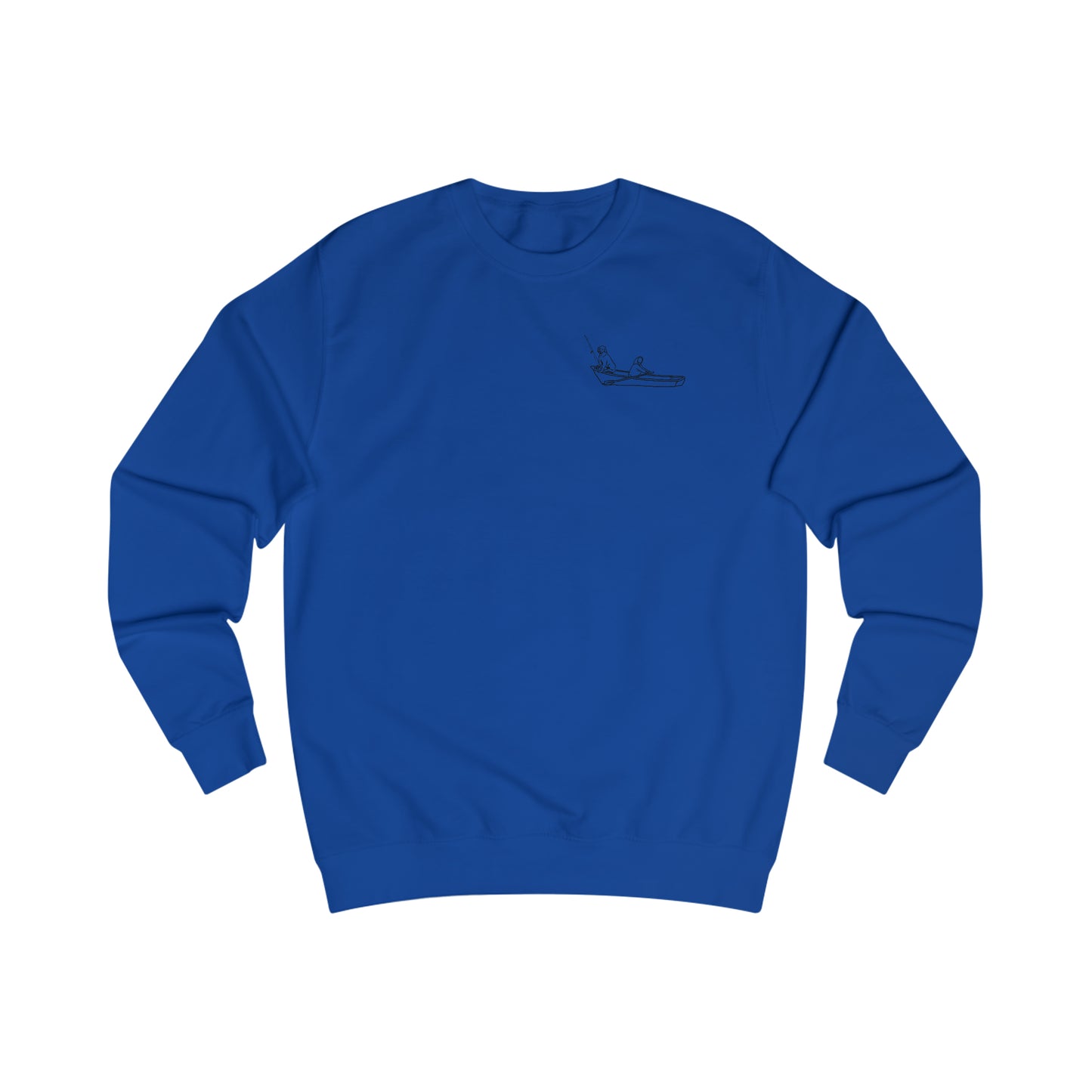 Row Boat Dog Fishing - Lac LaBelle Men's Crewneck