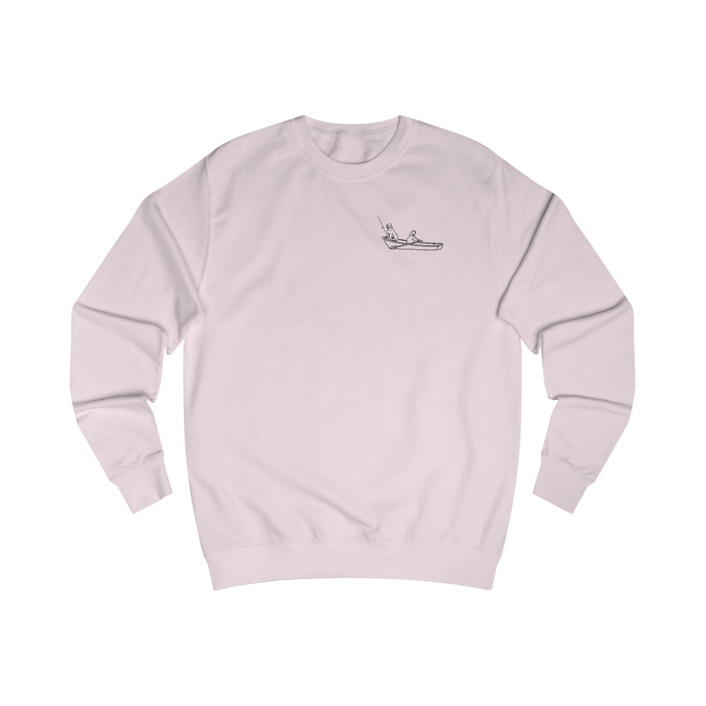 Row Boat Dog Fishing - Lac LaBelle Men's Crewneck