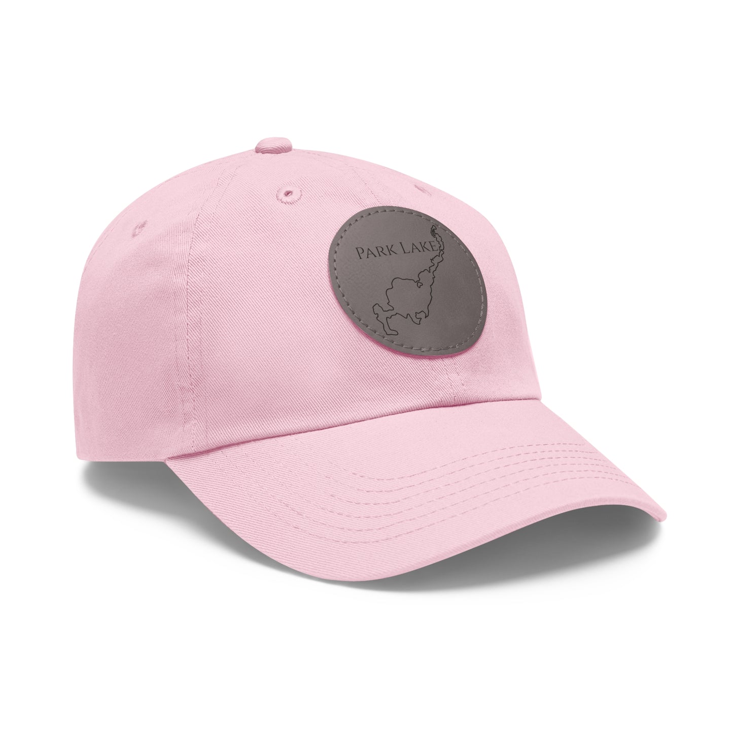 Park Lake Embroidered Hat with Leather Patch