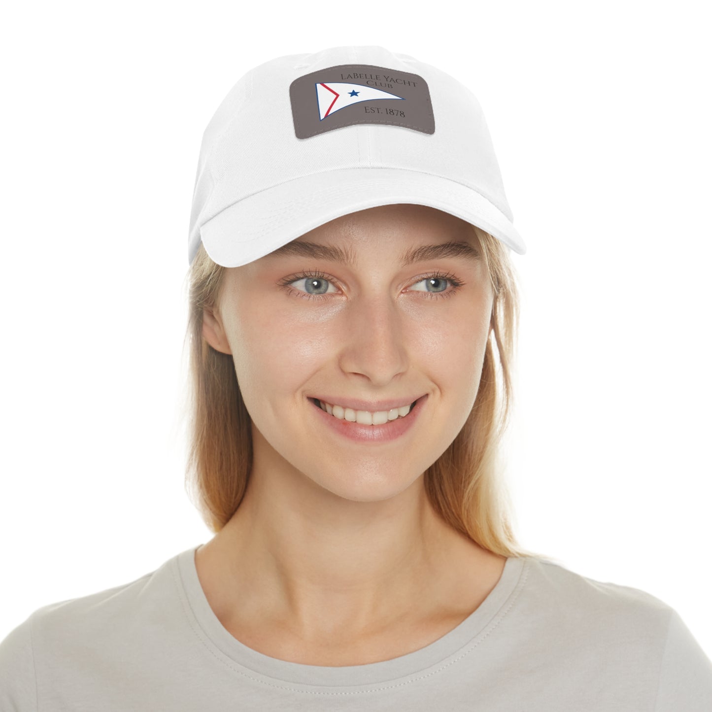 LaBelle Yacht Club Embroidered Hat with Leather Patch