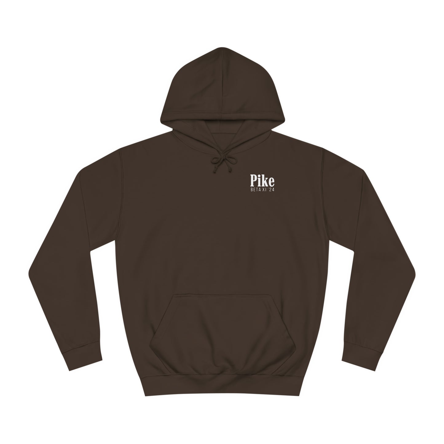 Pike Final Mockup Navy Unisex Hoodie Medium Weight (brown and navy yellow)