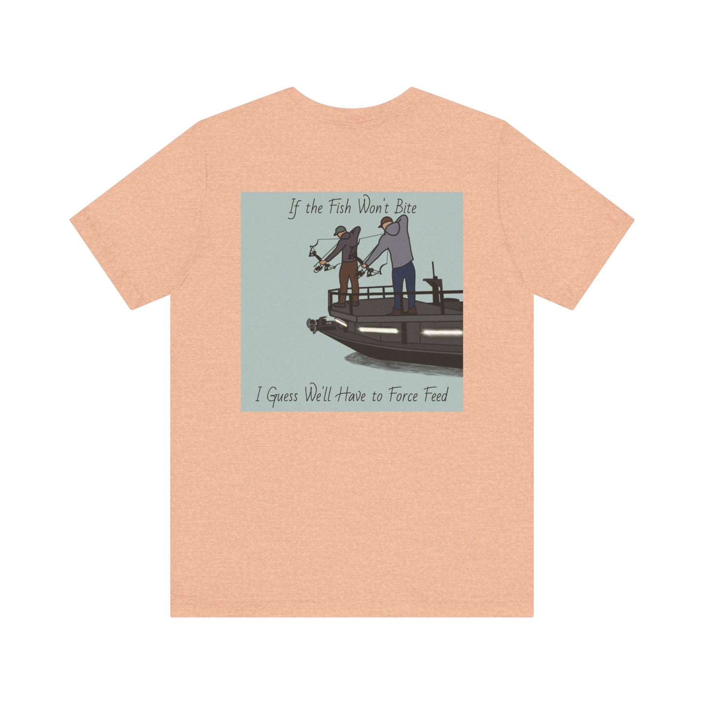 Bow fishing and Okauchee Lake Model - Unisex Lightweight Short Sleeve Tee