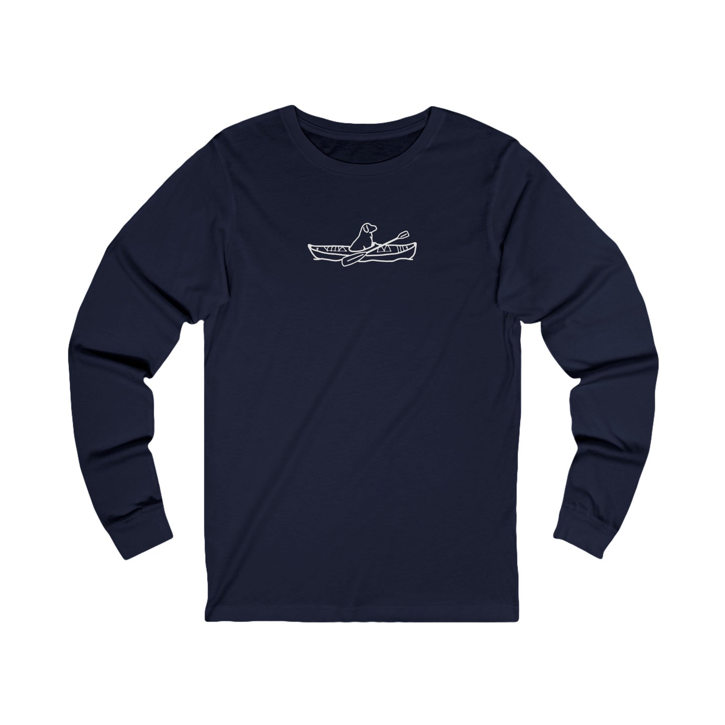 Kayak Dog - Lab Plain - Unisex Long Sleeve Tee (Cotton)