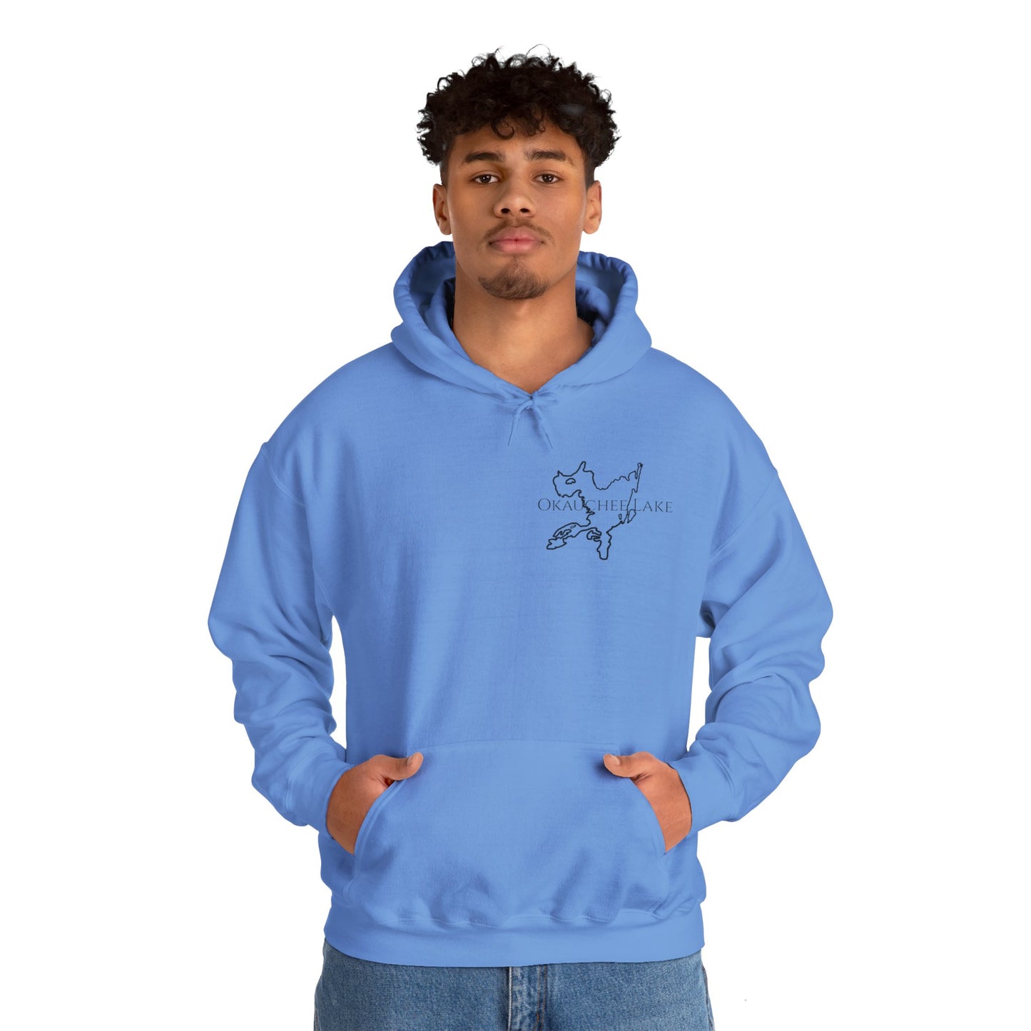 Unisex Heavy Blend Hooded Sweatshirt (Trolling Motor Fishing, Bite or Beer Design)