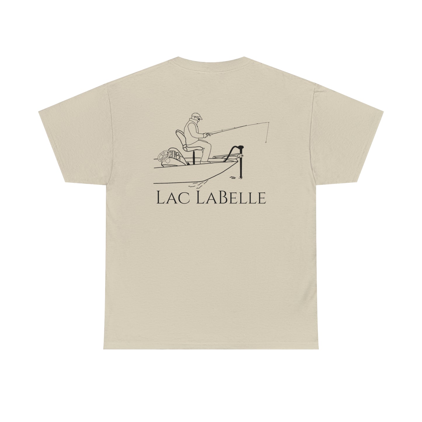 Trolling Motor Fishing - Lac LaBelle Unisex Heavy Tee Shirt