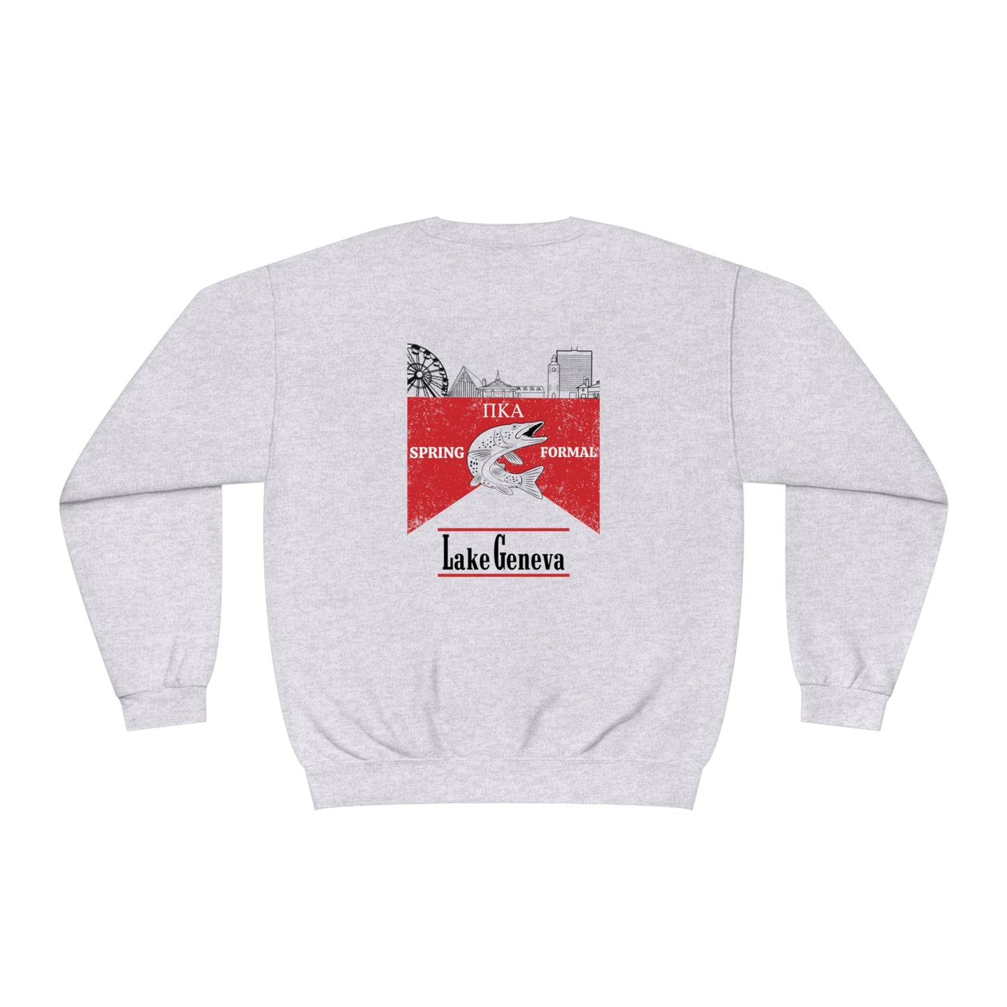 Copy of Pike Mockup 1 Crewneck Sweatshirt budwiser red
