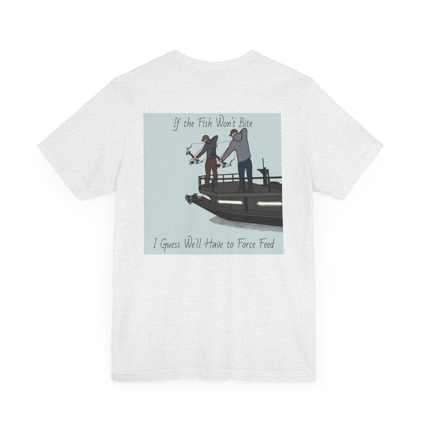 Bow fishing and Okauchee Lake Model - Unisex Lightweight Short Sleeve Tee