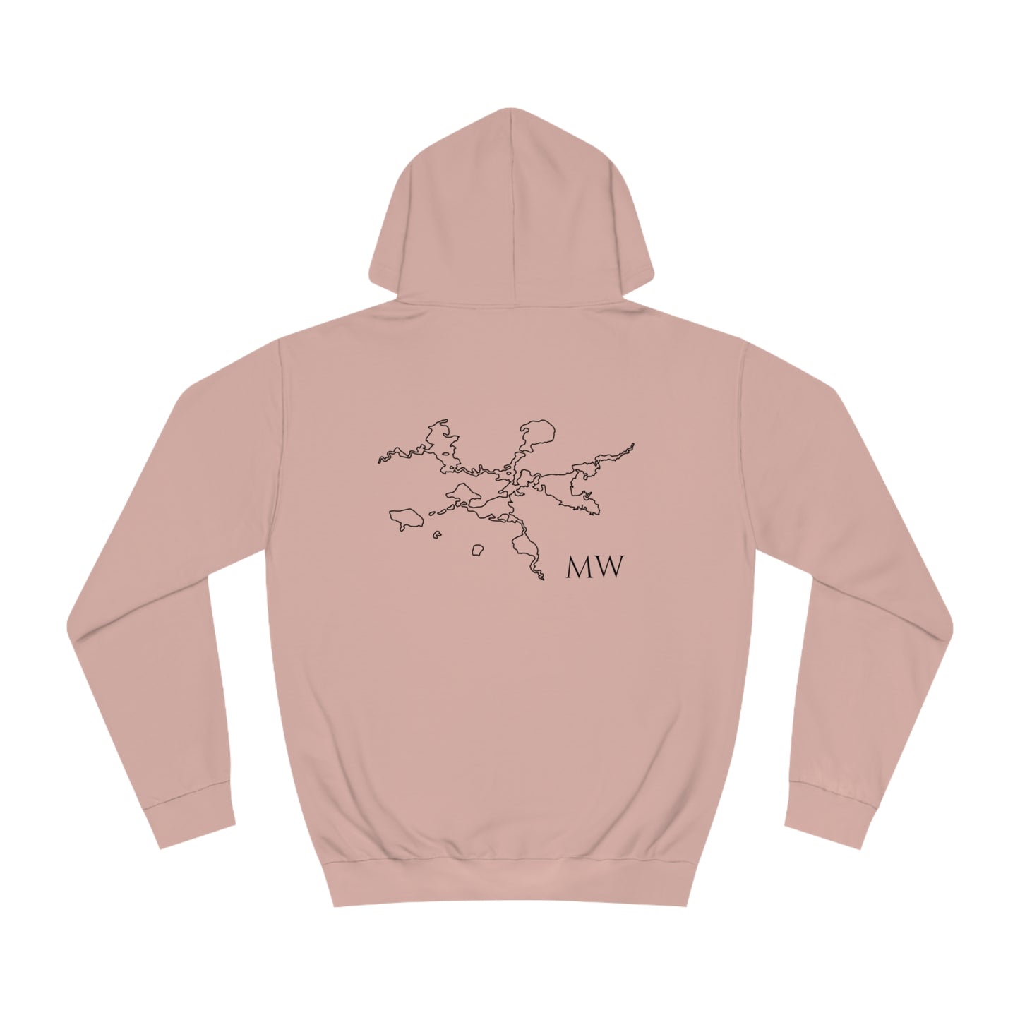 Manitowish Waters Wakeboard Patch - Unisex Hoodie Medium Weight