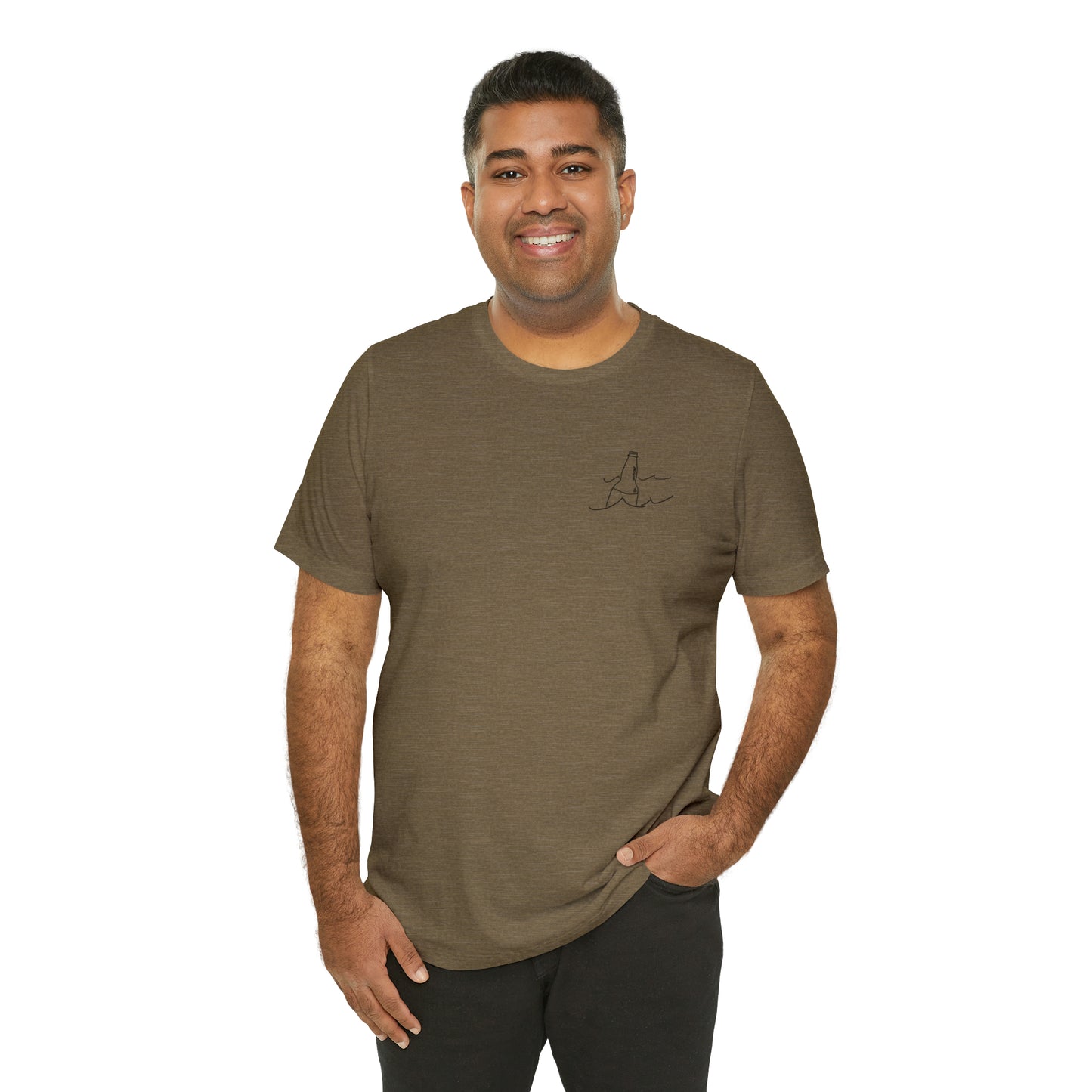 Bottle Patch - lac LaBelle Unisex Lightweight Short Sleeve Tee