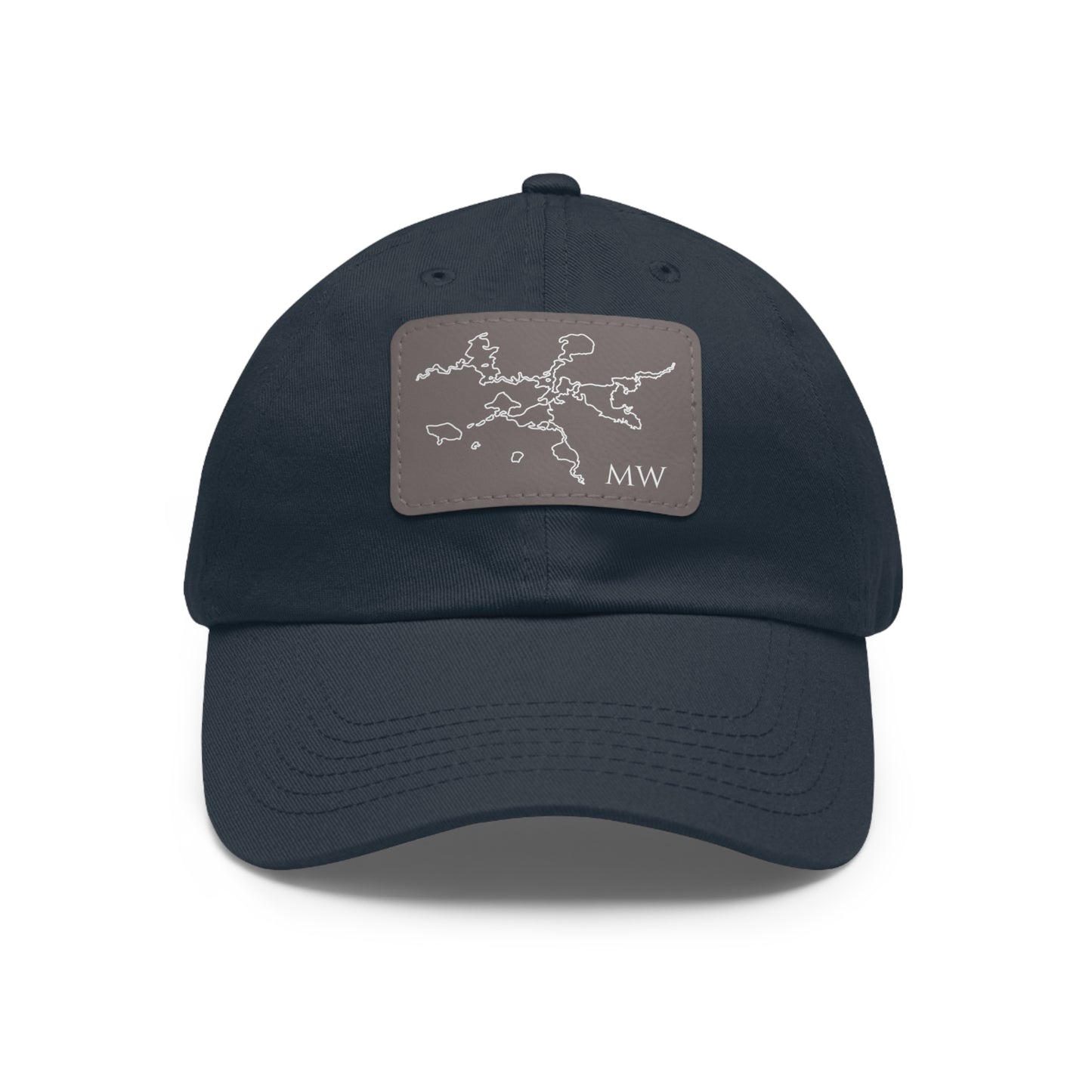 Mantowish Waters Embroidered Hat with Leather Patch