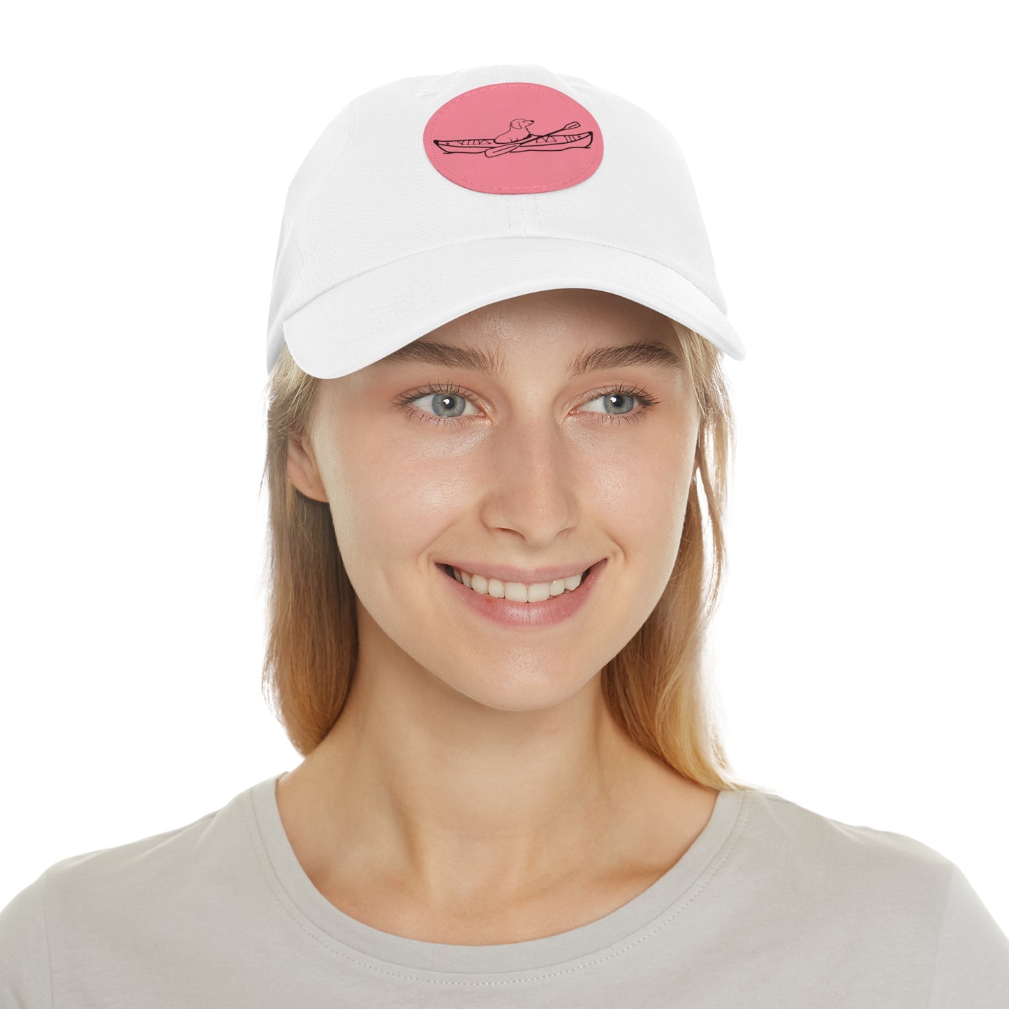 Kayak Dog Dachshund Hat with Leather Patch (Round)