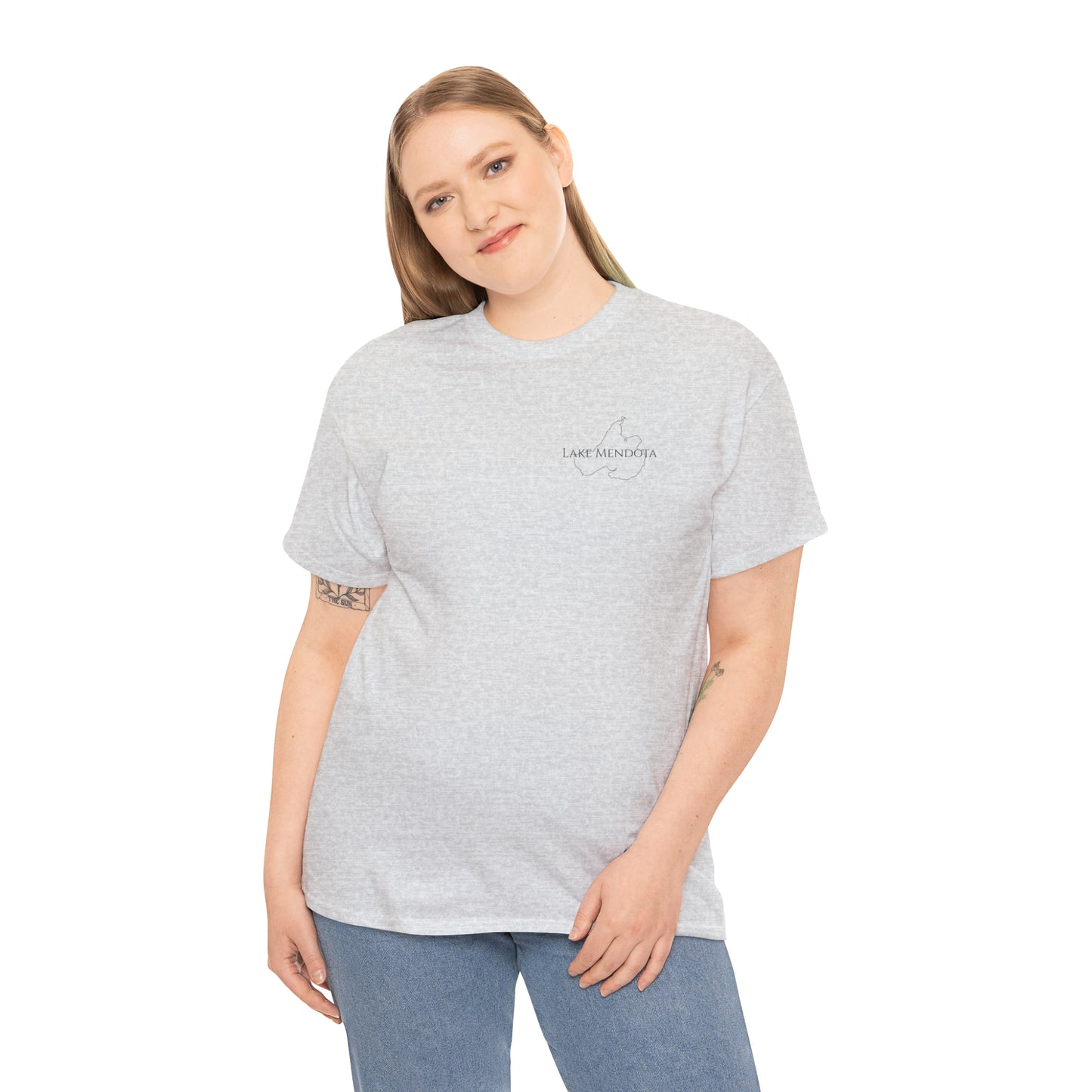 Lake Mendota, Wisconsin Sailing - Unisex Heavy Tee Shirt