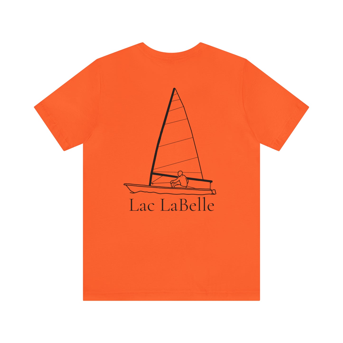 Lac LaBelle, Sailing - Unisex Lightweight Short Sleeve Tee