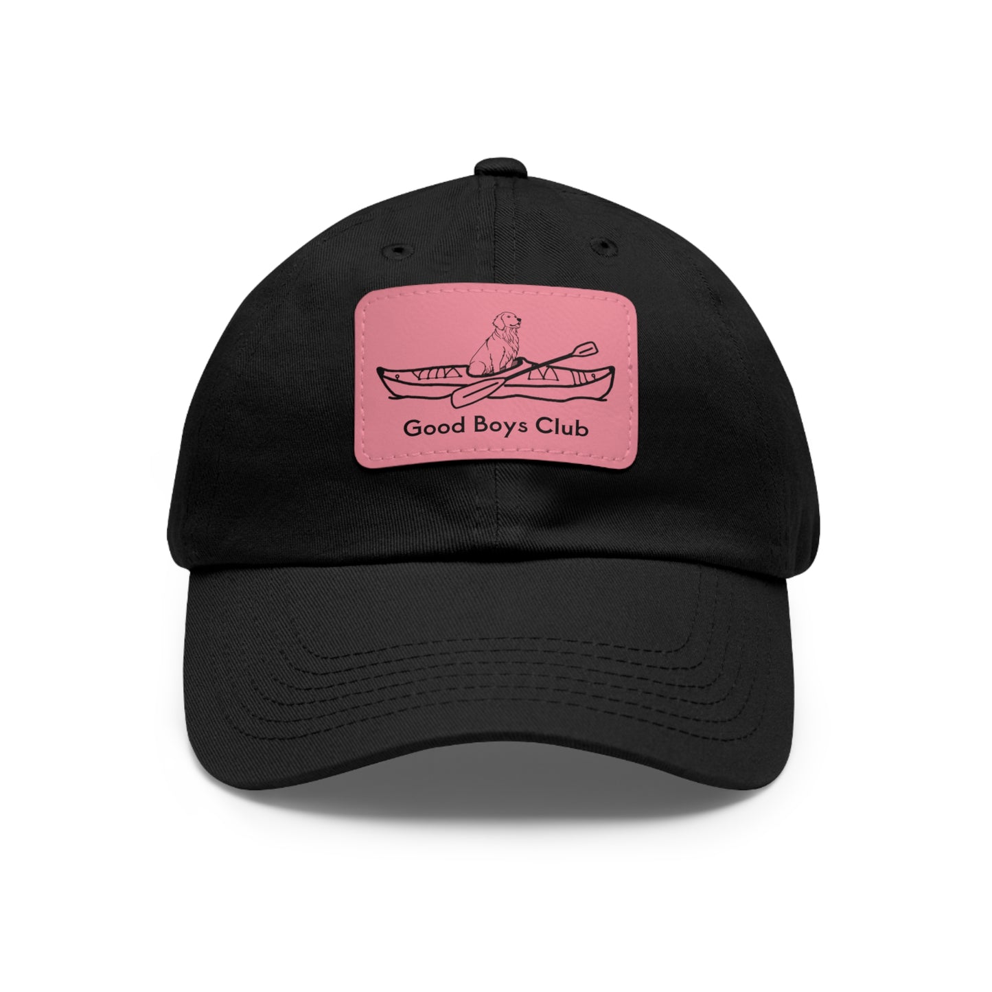 Good Boys Club Golden Retriever Kayak Dog - Hat with Leather Patch