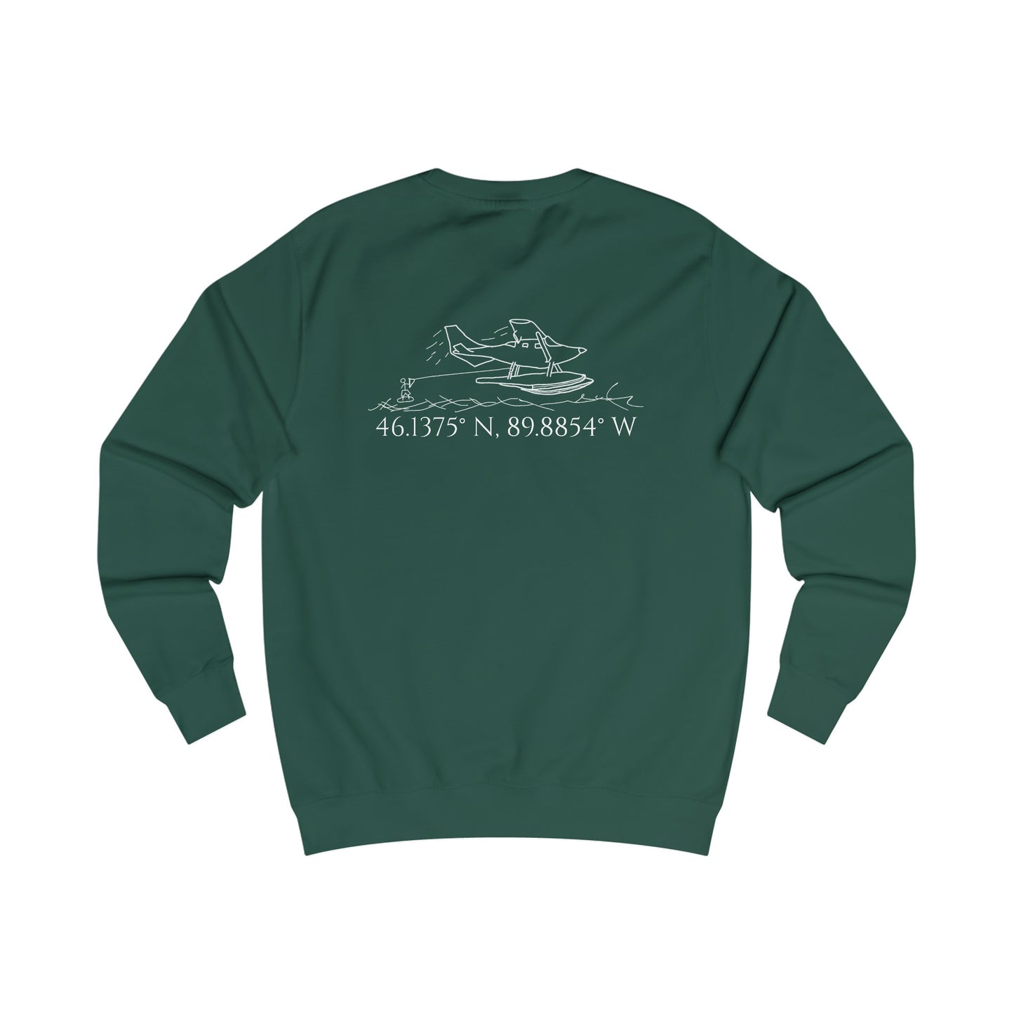 Unisex Crewneck Sweatshirt (Float Plane With Coordinates)