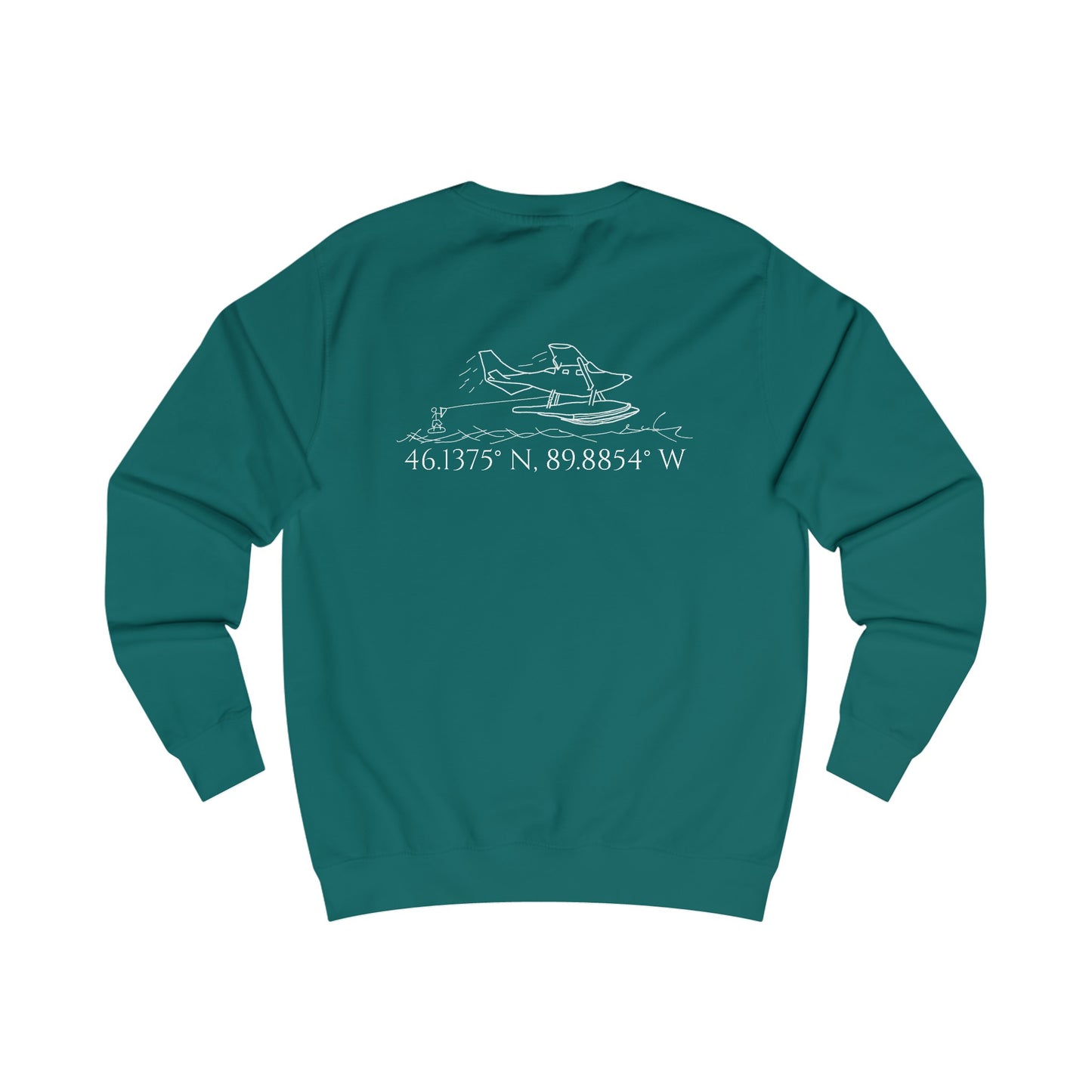 Unisex Crewneck Sweatshirt (Float Plane With Coordinates)