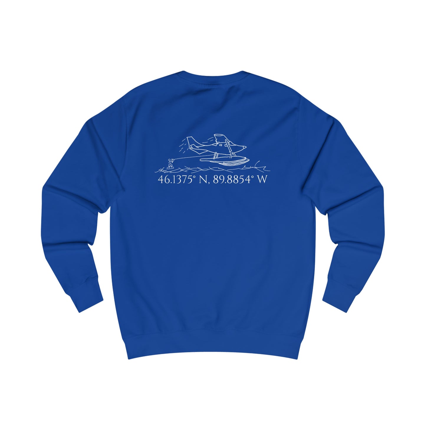 Unisex Crewneck Sweatshirt (Float Plane With Coordinates)