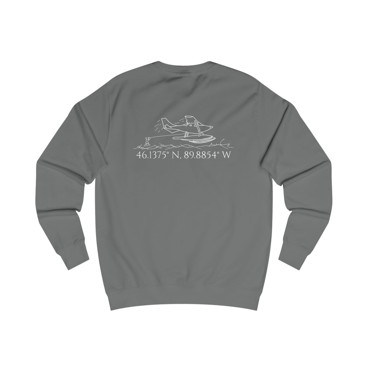 Unisex Crewneck Sweatshirt (Float Plane With Coordinates)