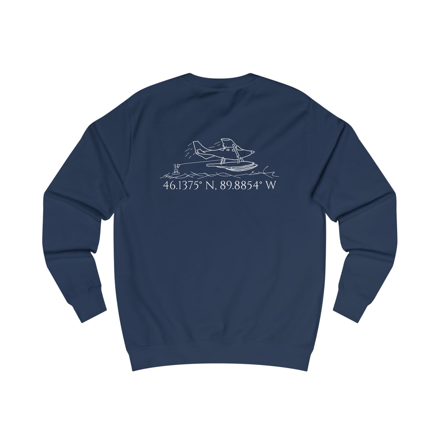 Unisex Crewneck Sweatshirt (Float Plane With Coordinates)