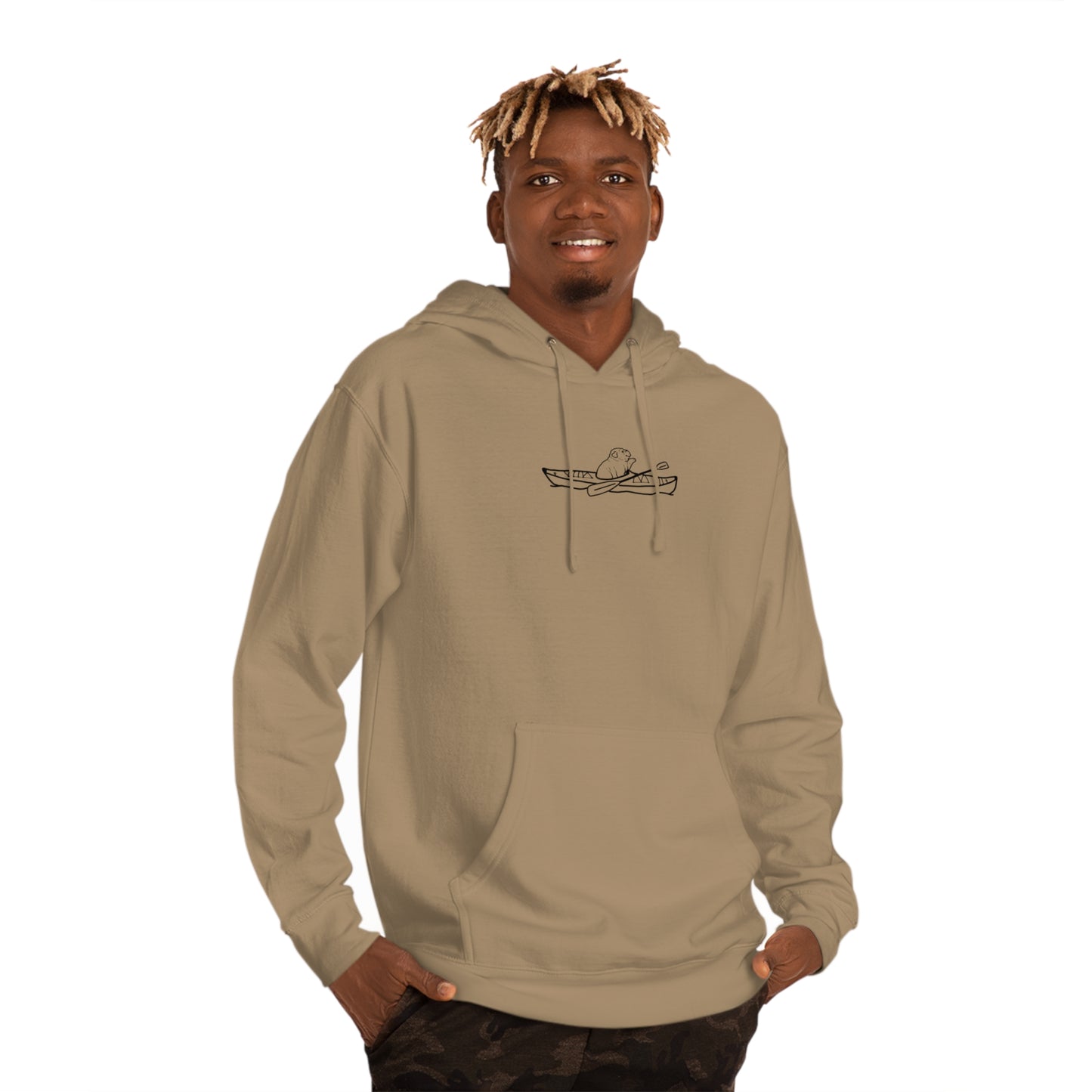 Kayak Dog - English Bulldog Basic - Unisex Hooded Sweatshirt ITC