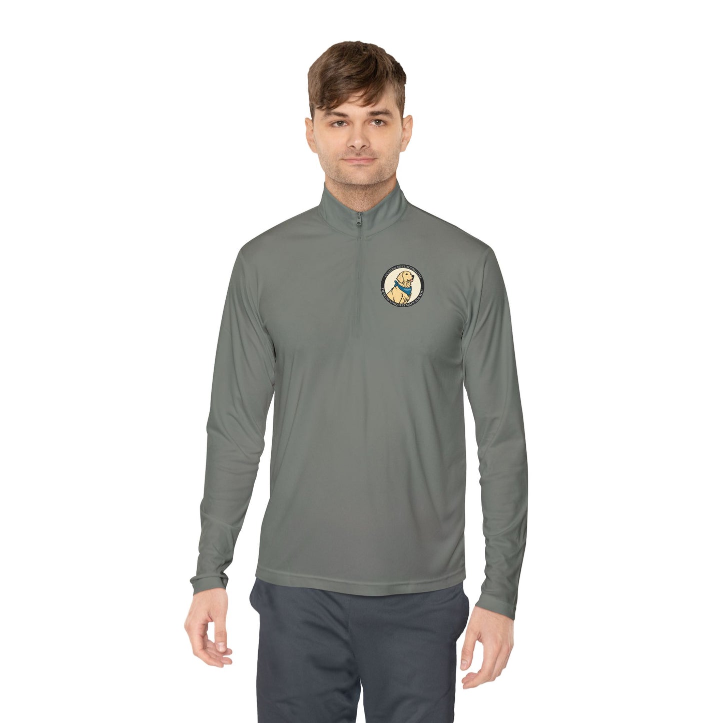 Custom Lake Clothing Golden Logo Unisex Quarter-Zip Pullover