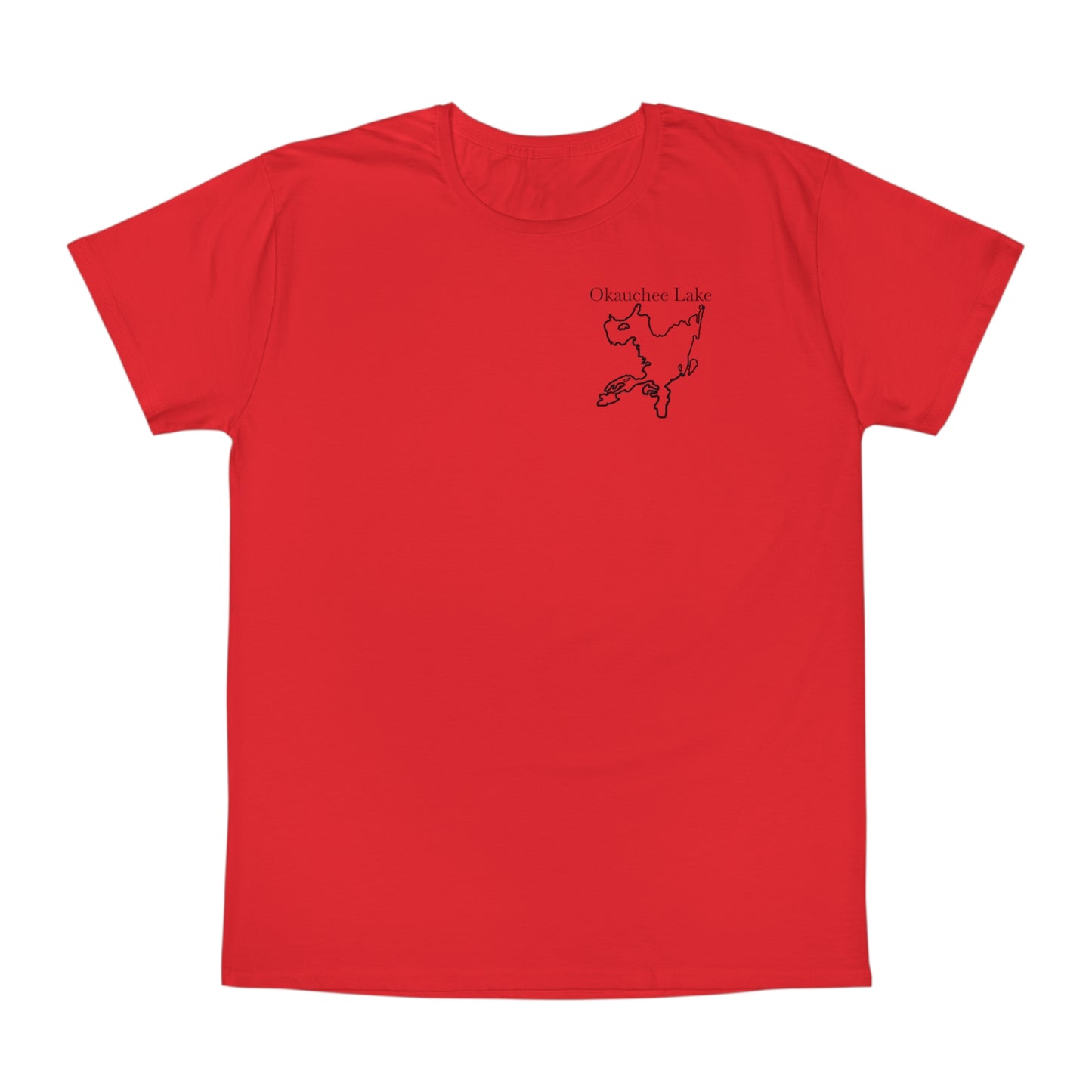 Okauchee Lake, kayak back - Unisex Lightweight short sleeve