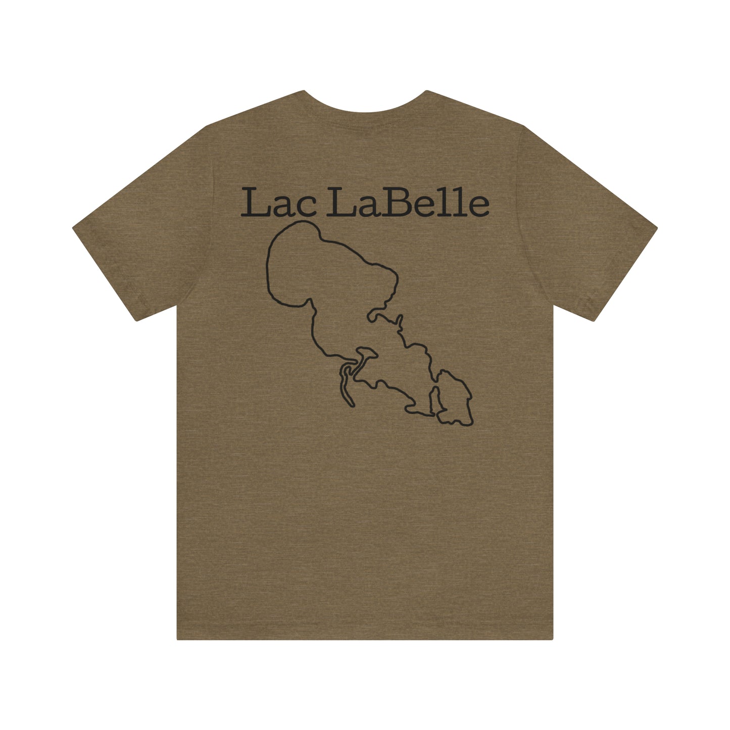 Lac LaBelle, Kayak Dog - Unisex Lightweight Short Sleeve Tee