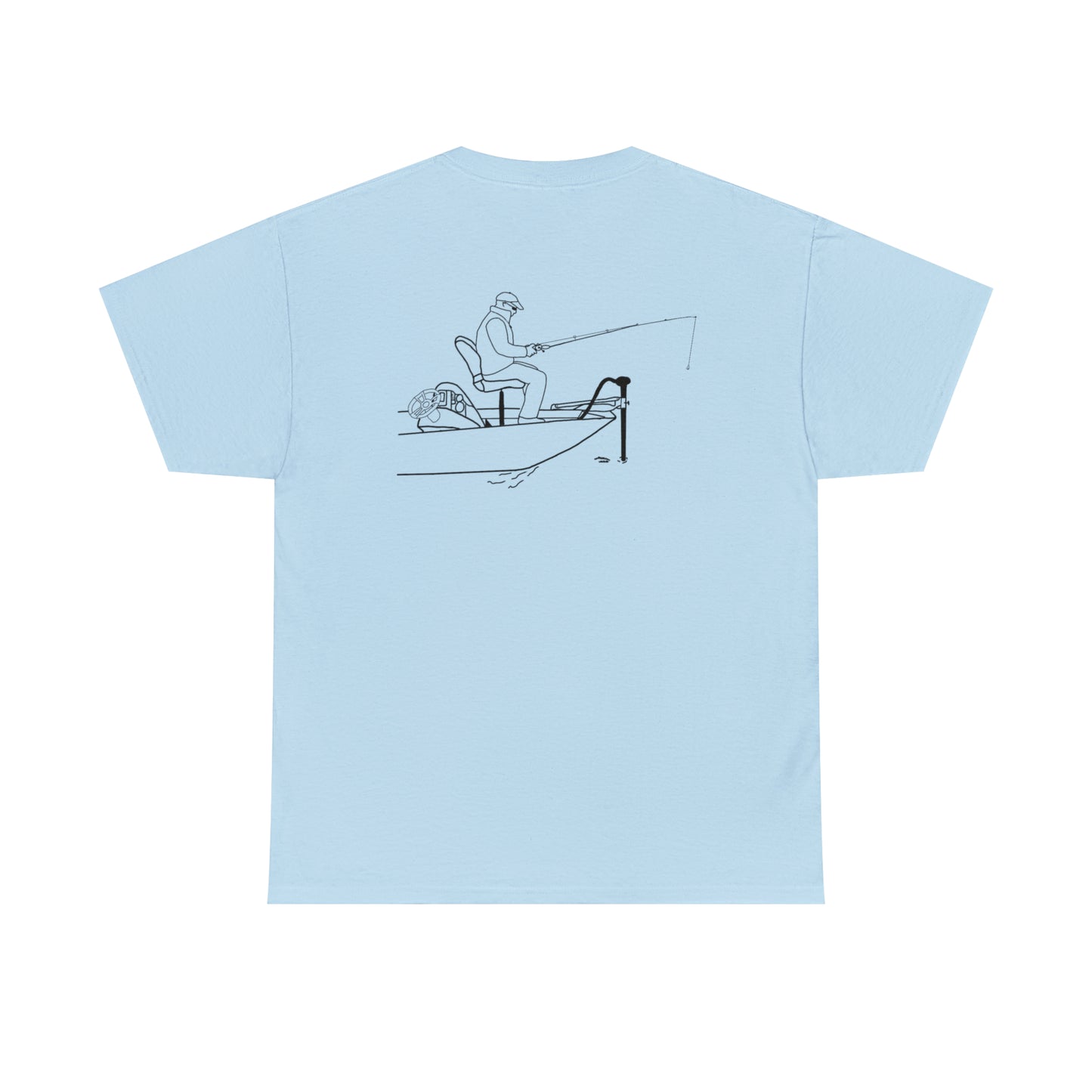 Okauchee Lake, Trolling Motor Fishing - Unisex Heavy Tee Shirt