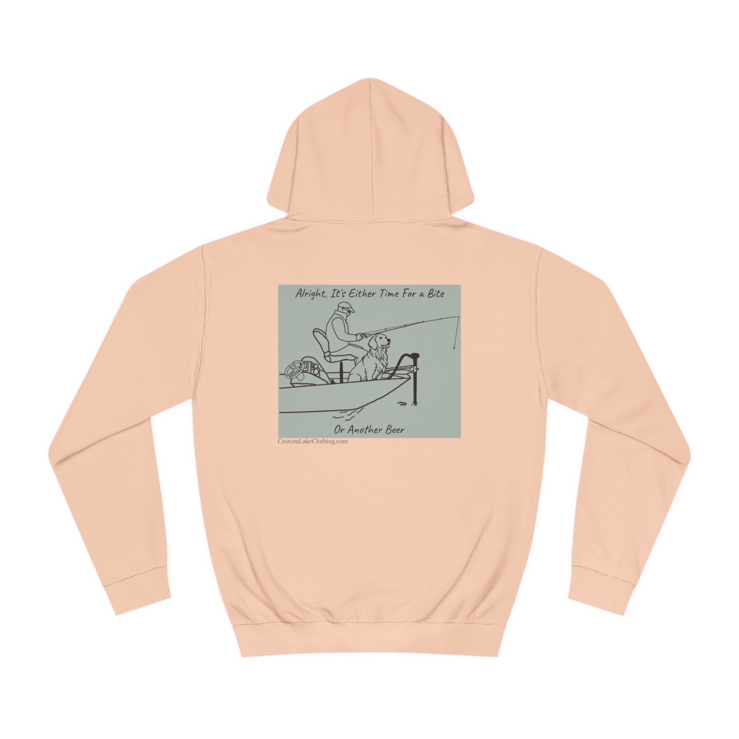 Kayak Dog - Golden Retriever Bite or Beer - Unisex Hoodie Medium Weight