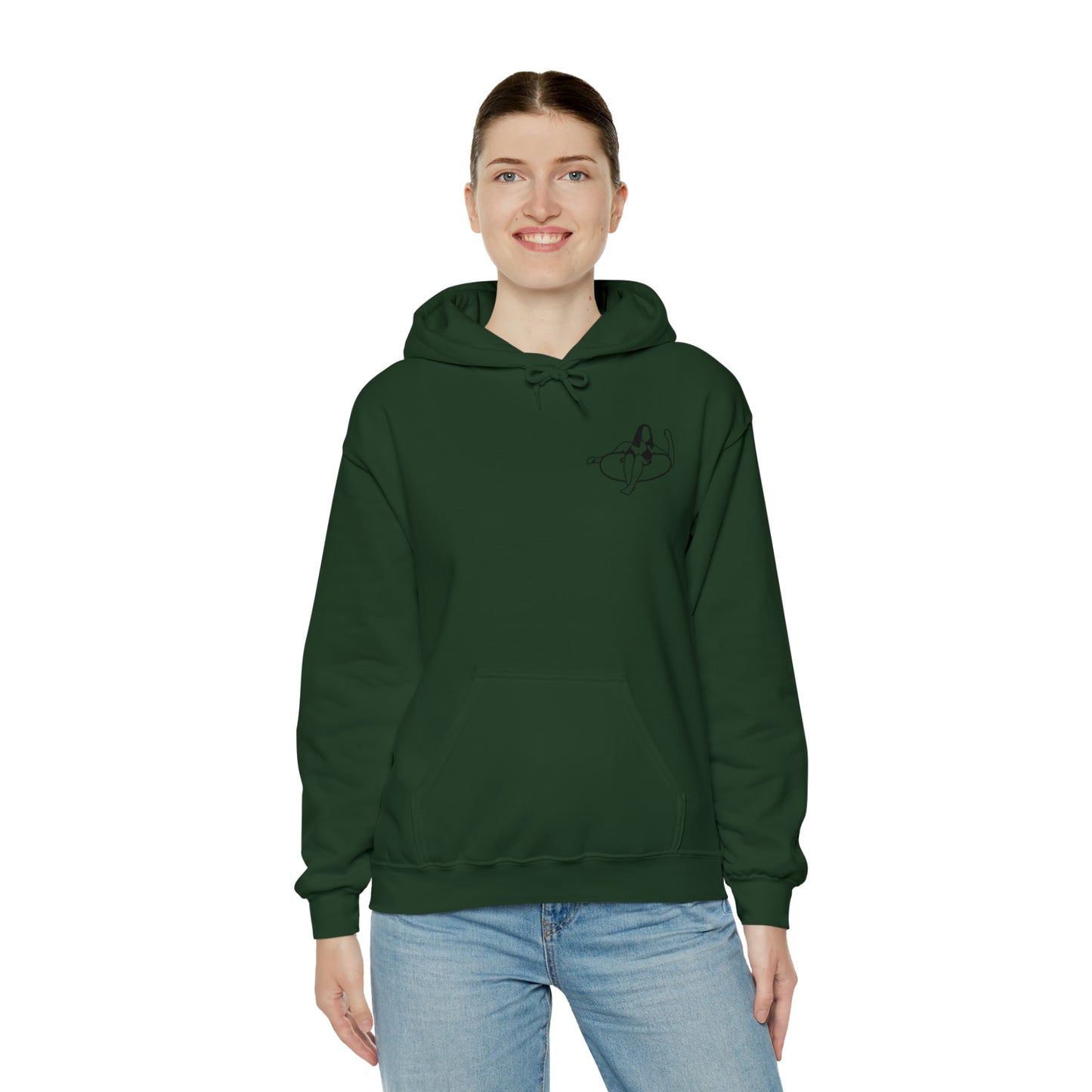 Eagle River Inner Tube Girl - Unisex Heavy Blend Hooded Sweatshirt