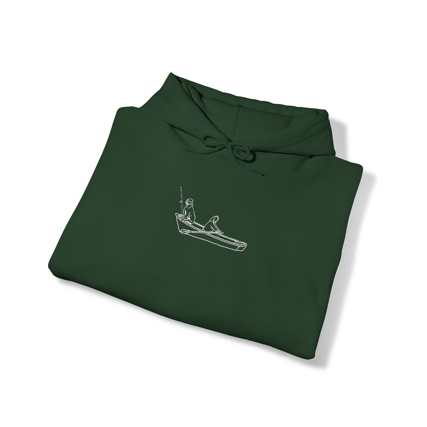 Unisex Heavy Blend Hooded Sweatshirt - row boat dog
