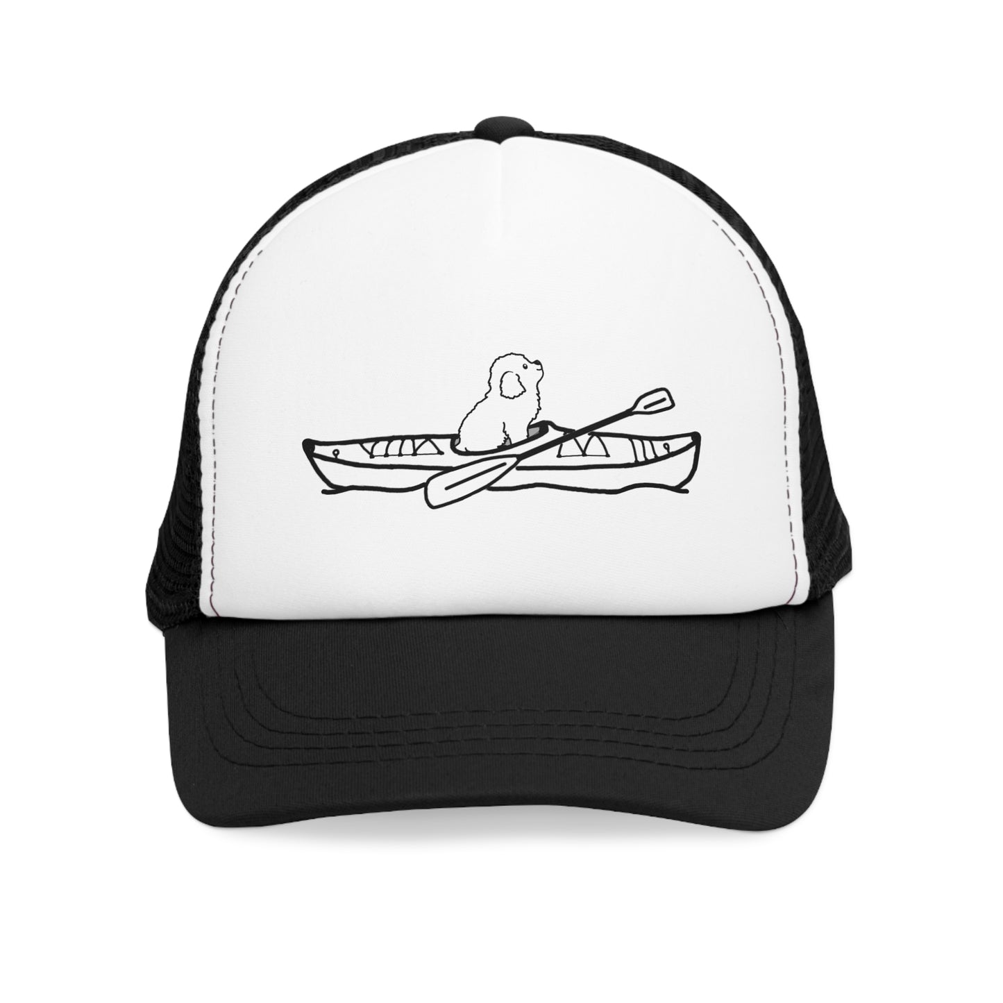 Kayak Dog Bichon Frise/Maltese - Mesh Trucker Cap