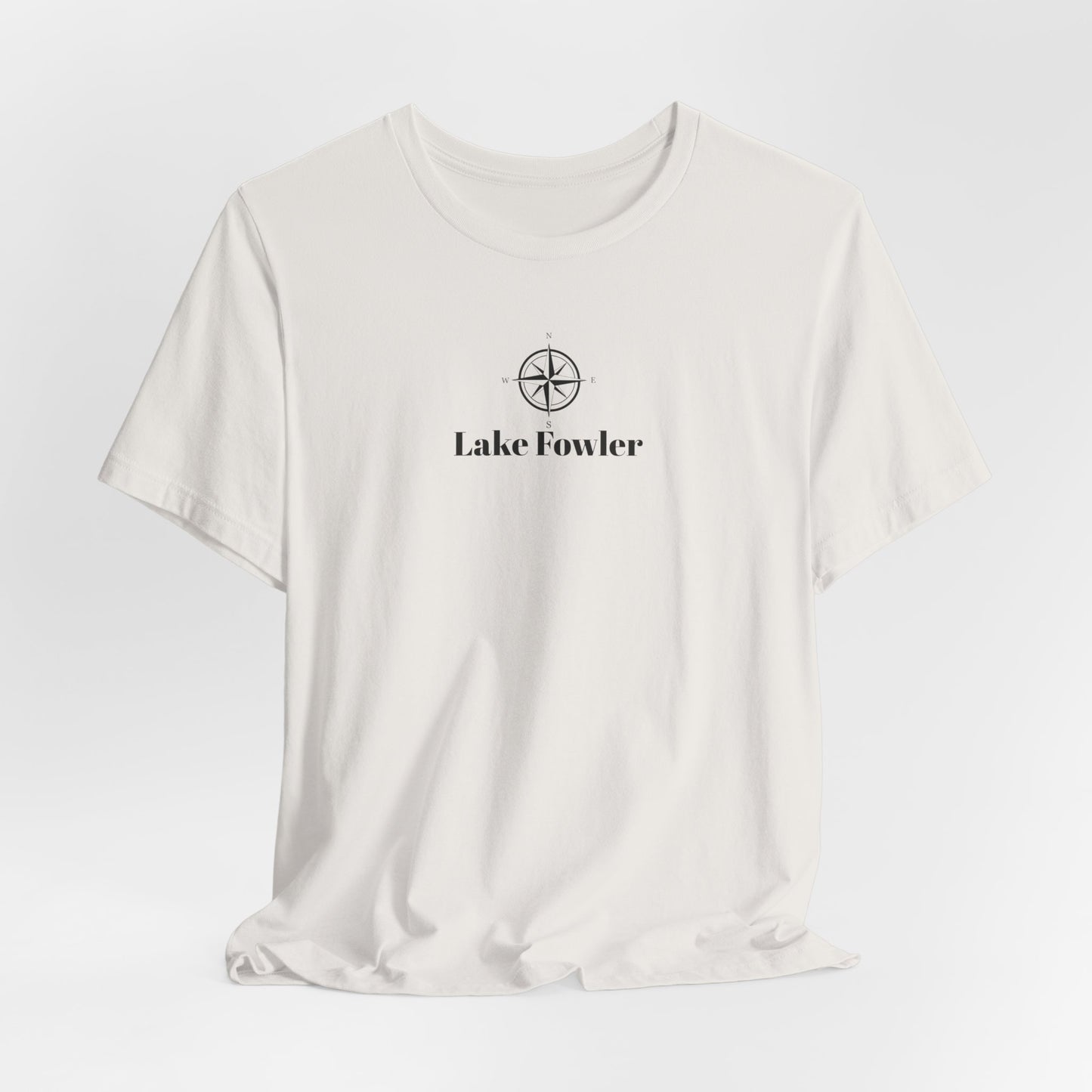 Lake Folwer Compass Rose Unisex Lightweight Short Sleeve Tee