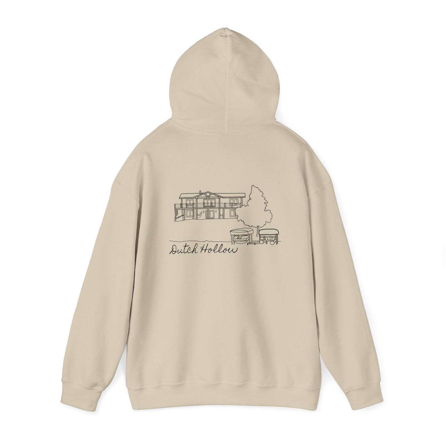 Beer Die Dutch Hollow Cabin - Unisex Heavy Blend Hooded Sweatshirt