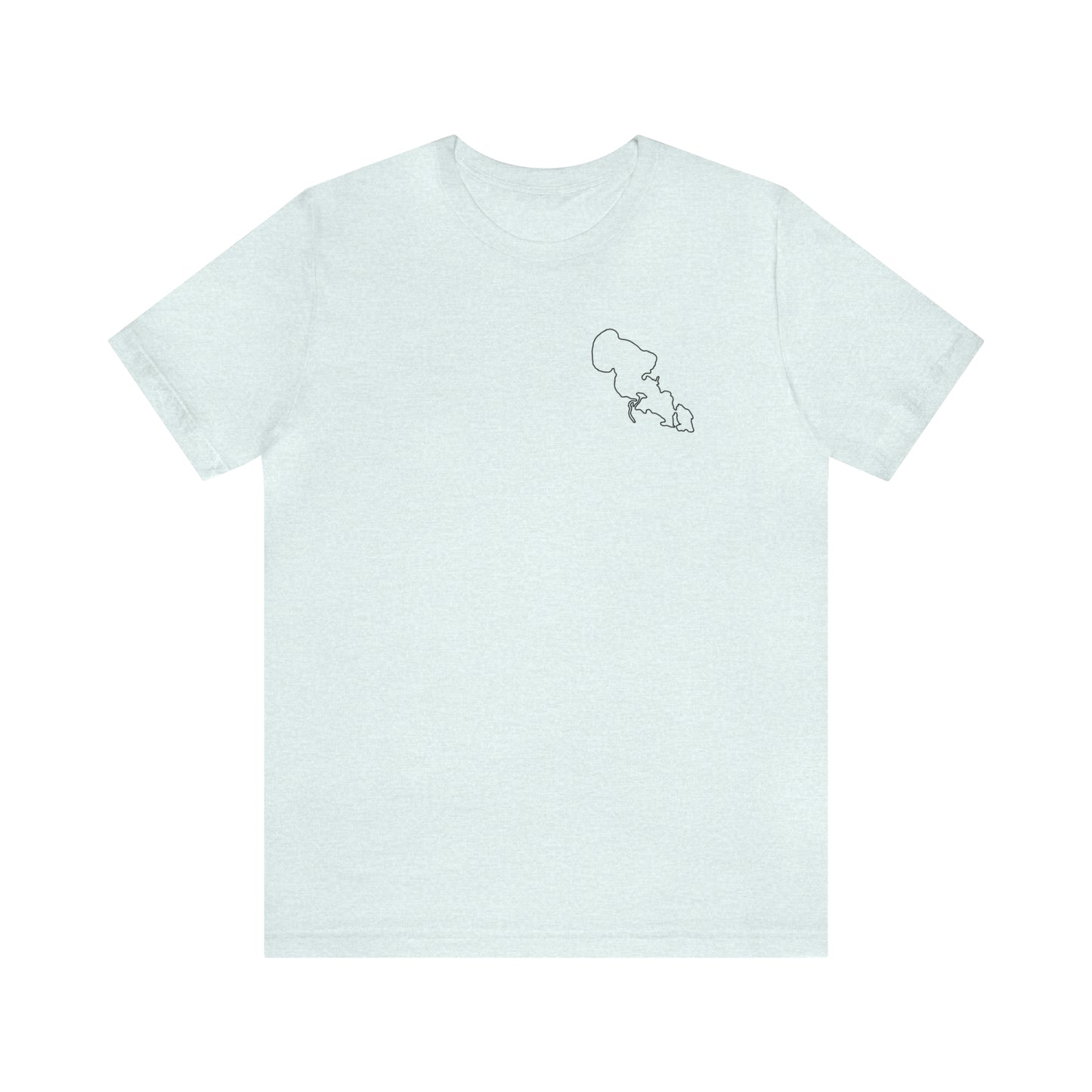 Lac LaBelle, 2 Guys Fishing - Unisex Lightweight Short Sleeve Tee