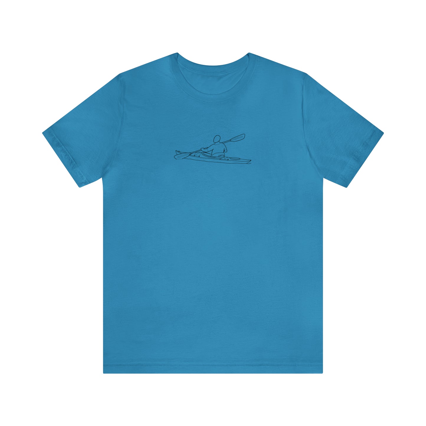 Kayak Man - Park Lake Unisex Lightweight Short Sleeve Tee