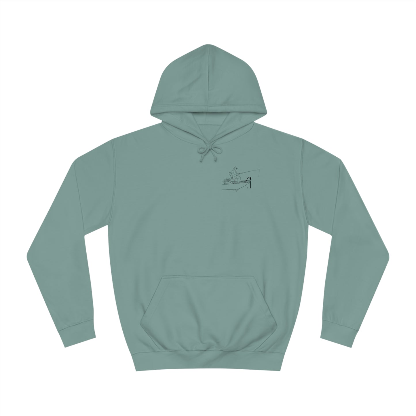 Trolling Motor Fishing Patch - Lac LaBelle Unisex Hoodie Medium Weight