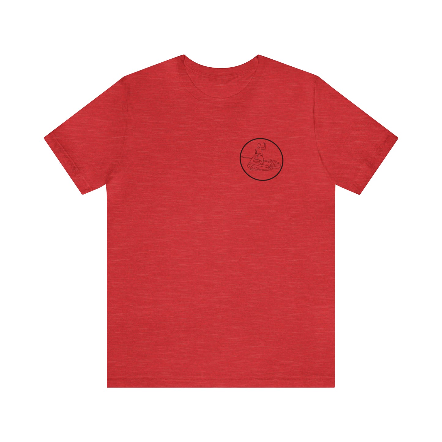 Standup Jetski Front, 2008 Malibu Wakesetter - Okauchee Lake Unisex Lightweight Short Sleeve Tee
